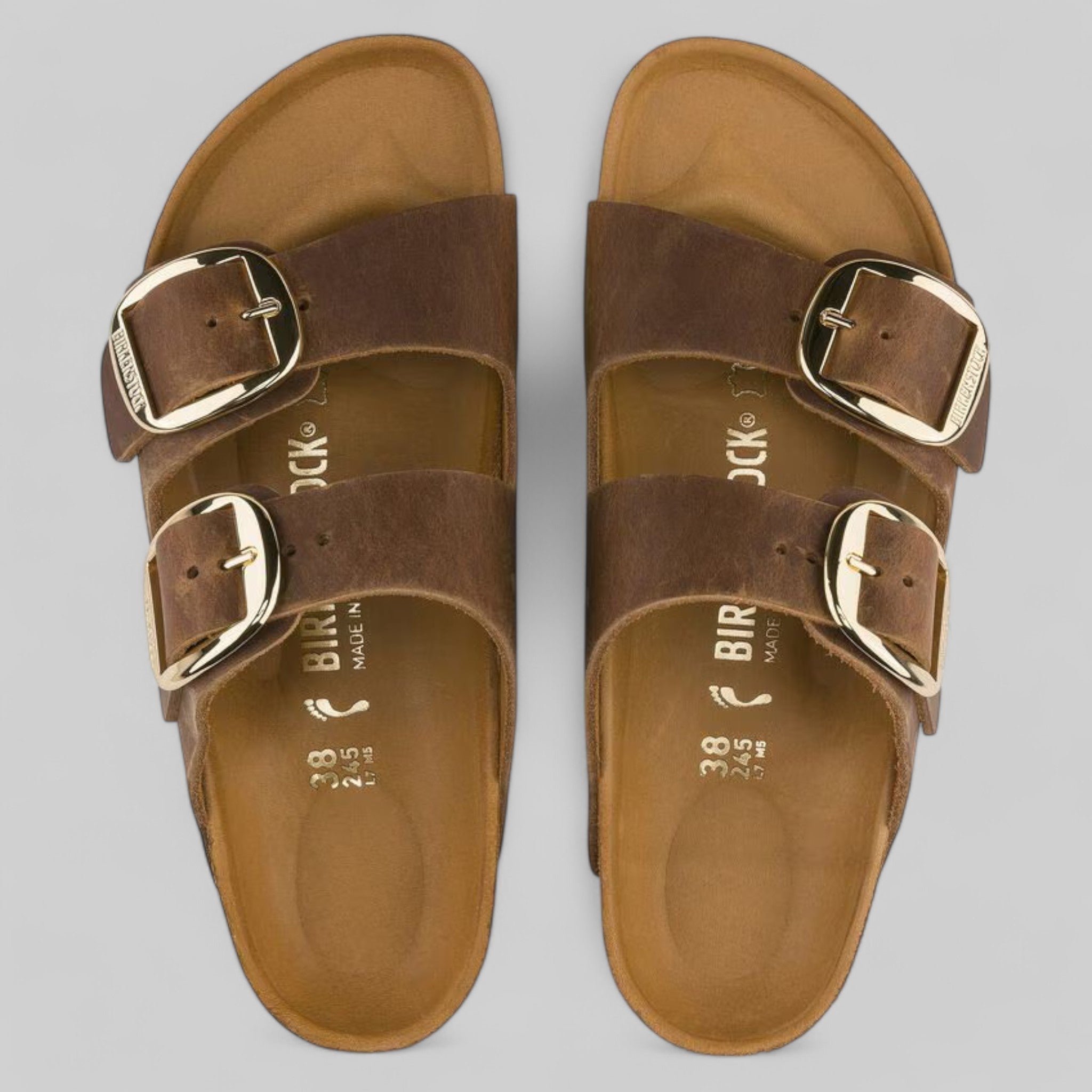 1011073 ARIZONA BIG BUCKLE COGNAC OILED LEATHER