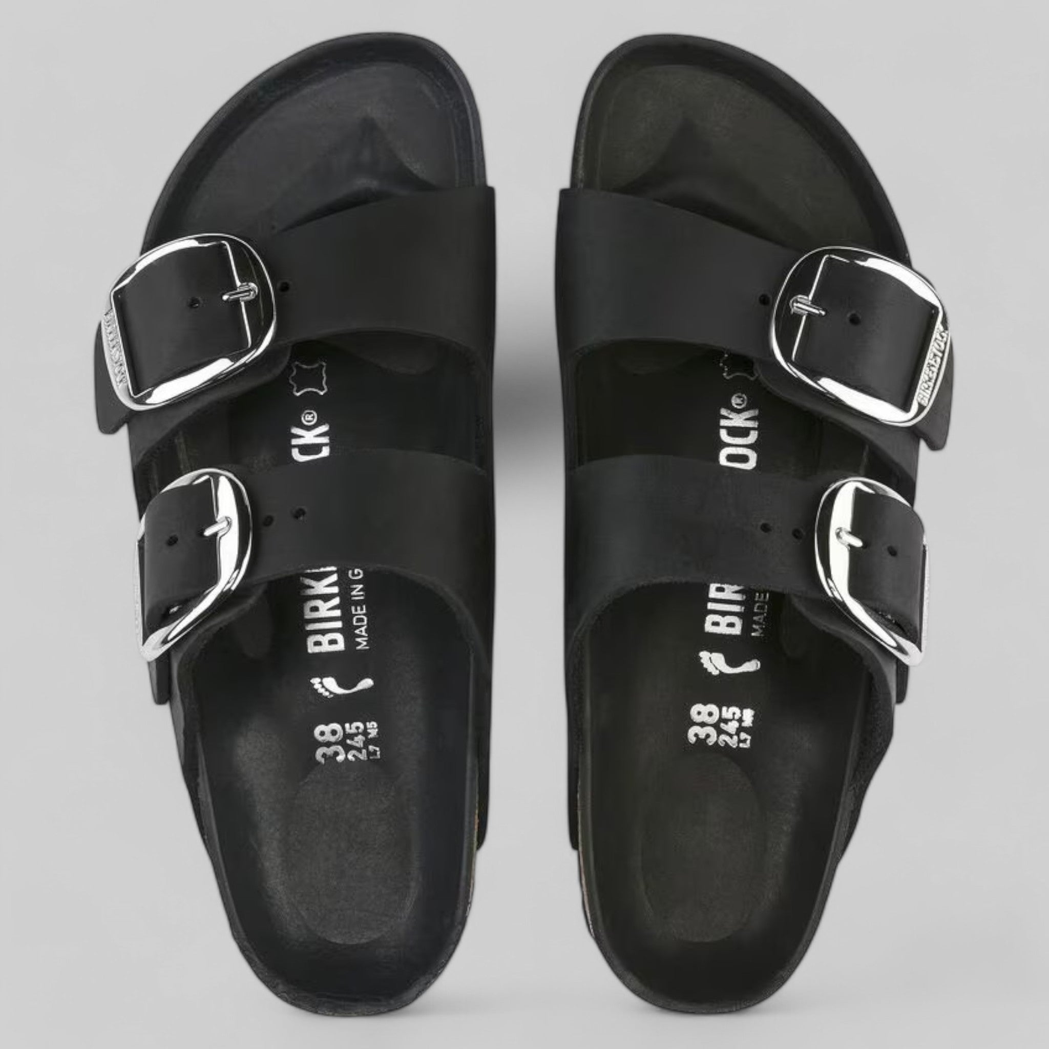 1011075 ARIZONA BIG BUCKLE BLACK OILED LEATHER