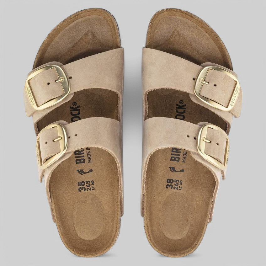 1024064 ARIZONA BIG BUCKLE SANDCASTLE NUBUCK LEATHER