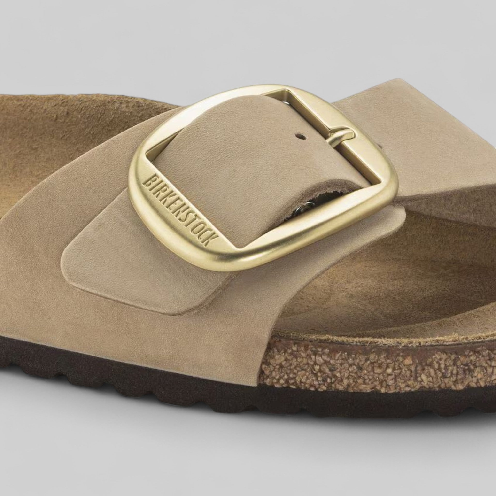 1024009 MADRID BIG BUCKLE SANDCASTLE NUBUCK LEATHER