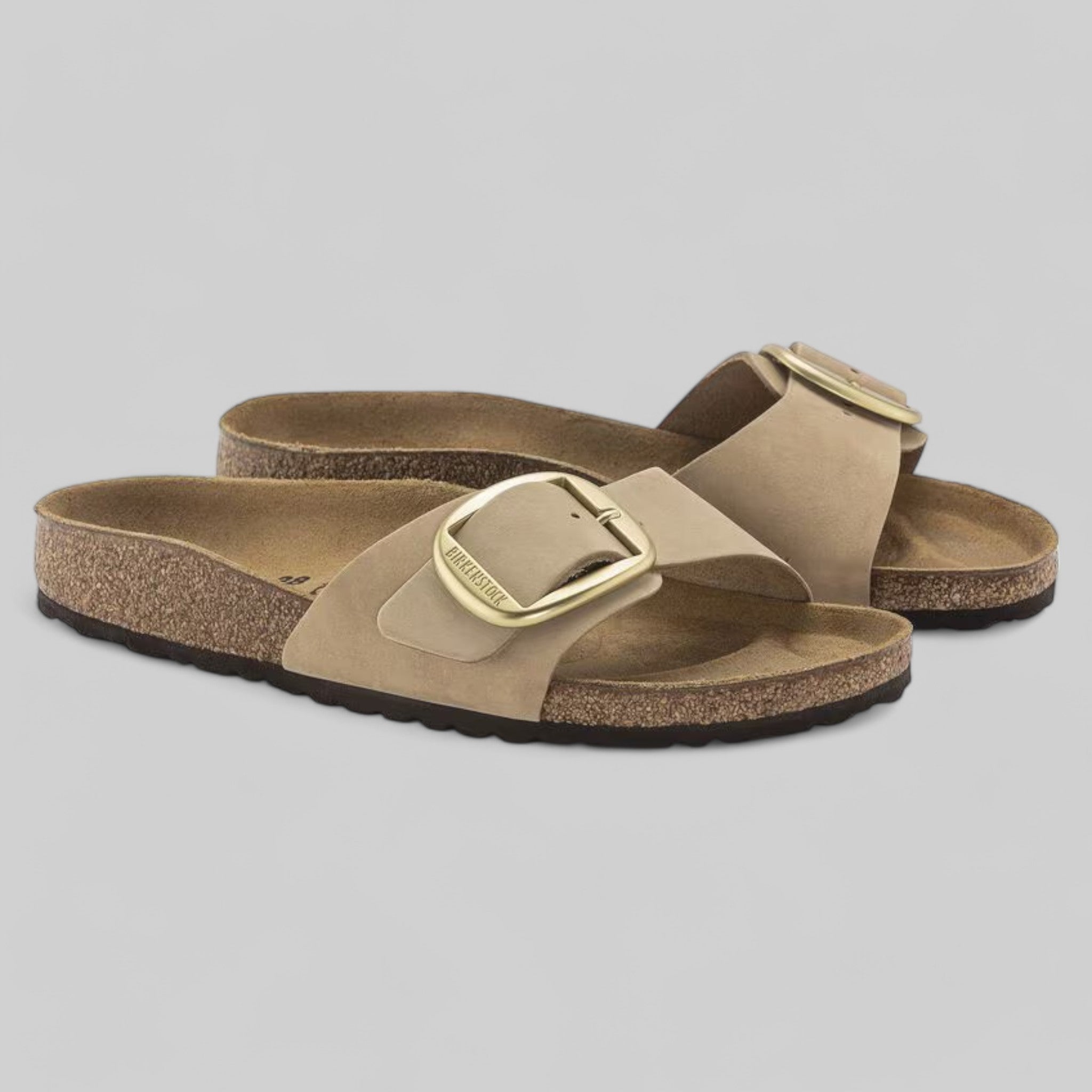 1024009 MADRID BIG BUCKLE SANDCASTLE NUBUCK LEATHER