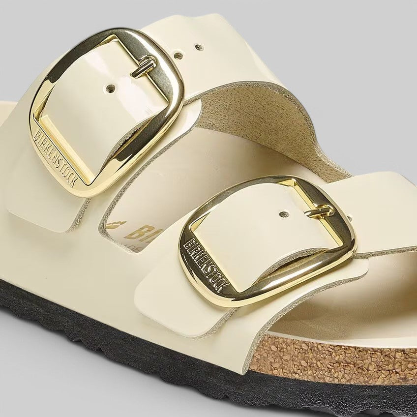 1026128 ARIZONA BIG BUCKLE SHINE ECRU NATURAL LEATHER