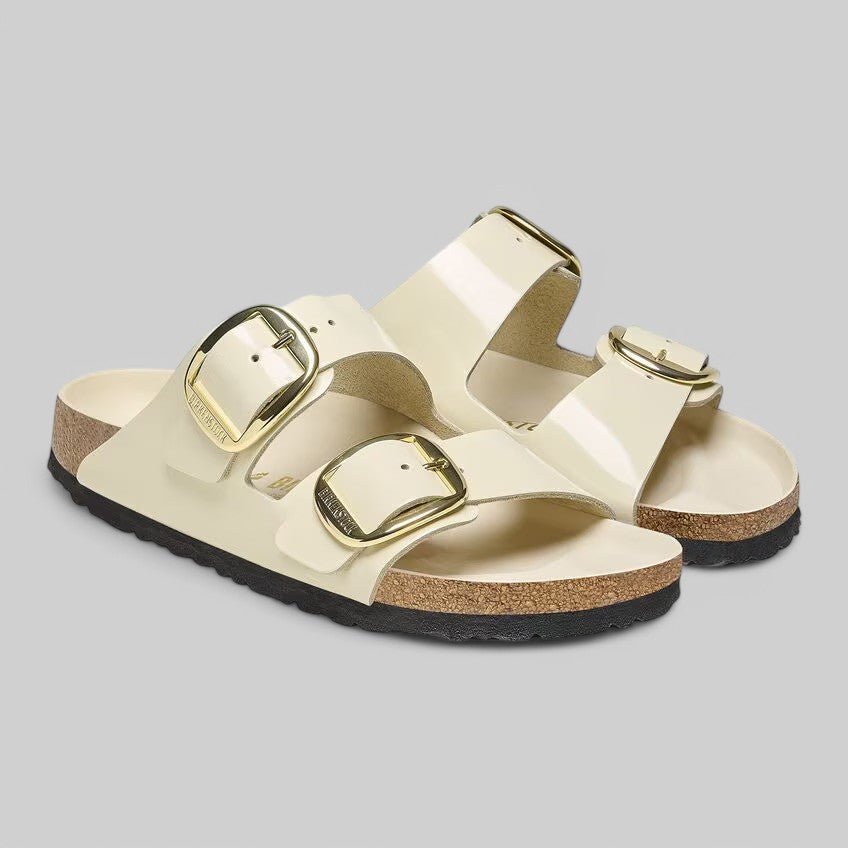 1026128 ARIZONA BIG BUCKLE SHINE ECRU NATURAL LEATHER