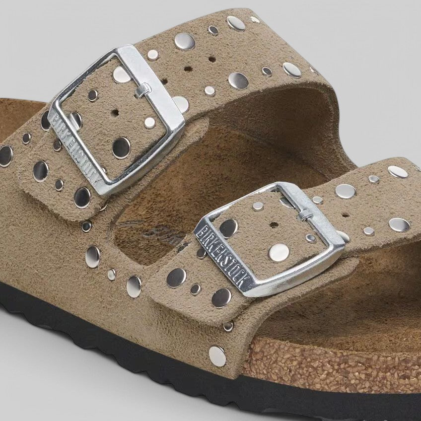1029390 ARIZONA RIVET TAUPE SUEDE LEATHER