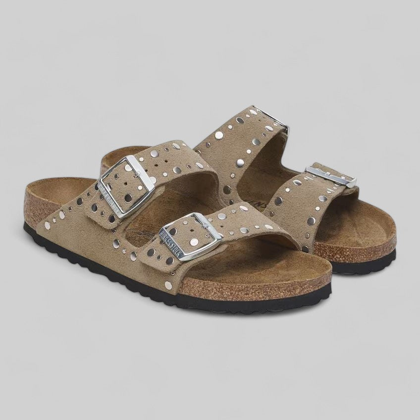 1029390 ARIZONA RIVET TAUPE SUEDE LEATHER