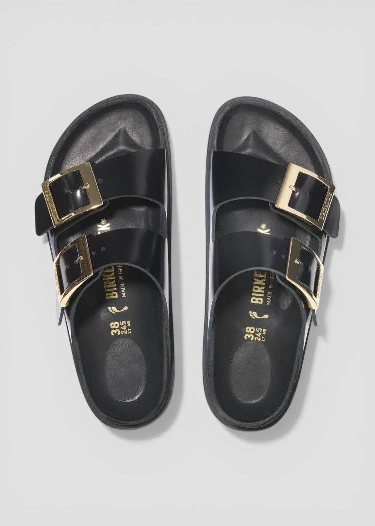 1029353 ARIZONA DB SHINE BLACK NATURAL LEATHER