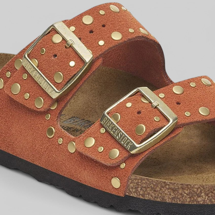 1029513 ARIZONA RIVET DARK RUST SUEDE LEATHER