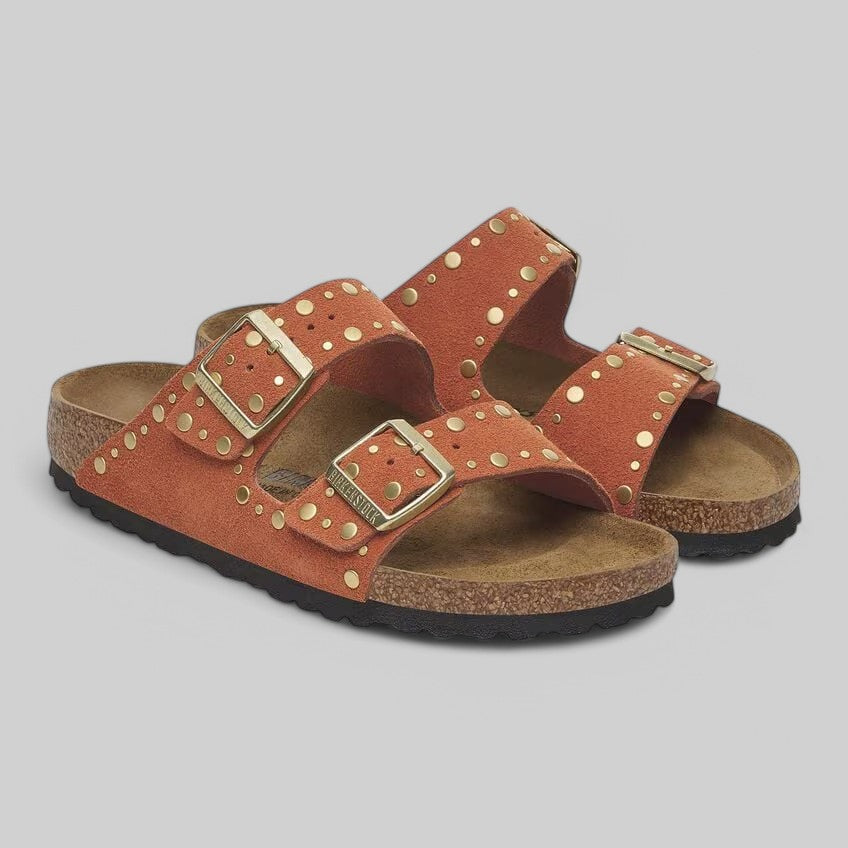 1029513 ARIZONA RIVET DARK RUST SUEDE LEATHER
