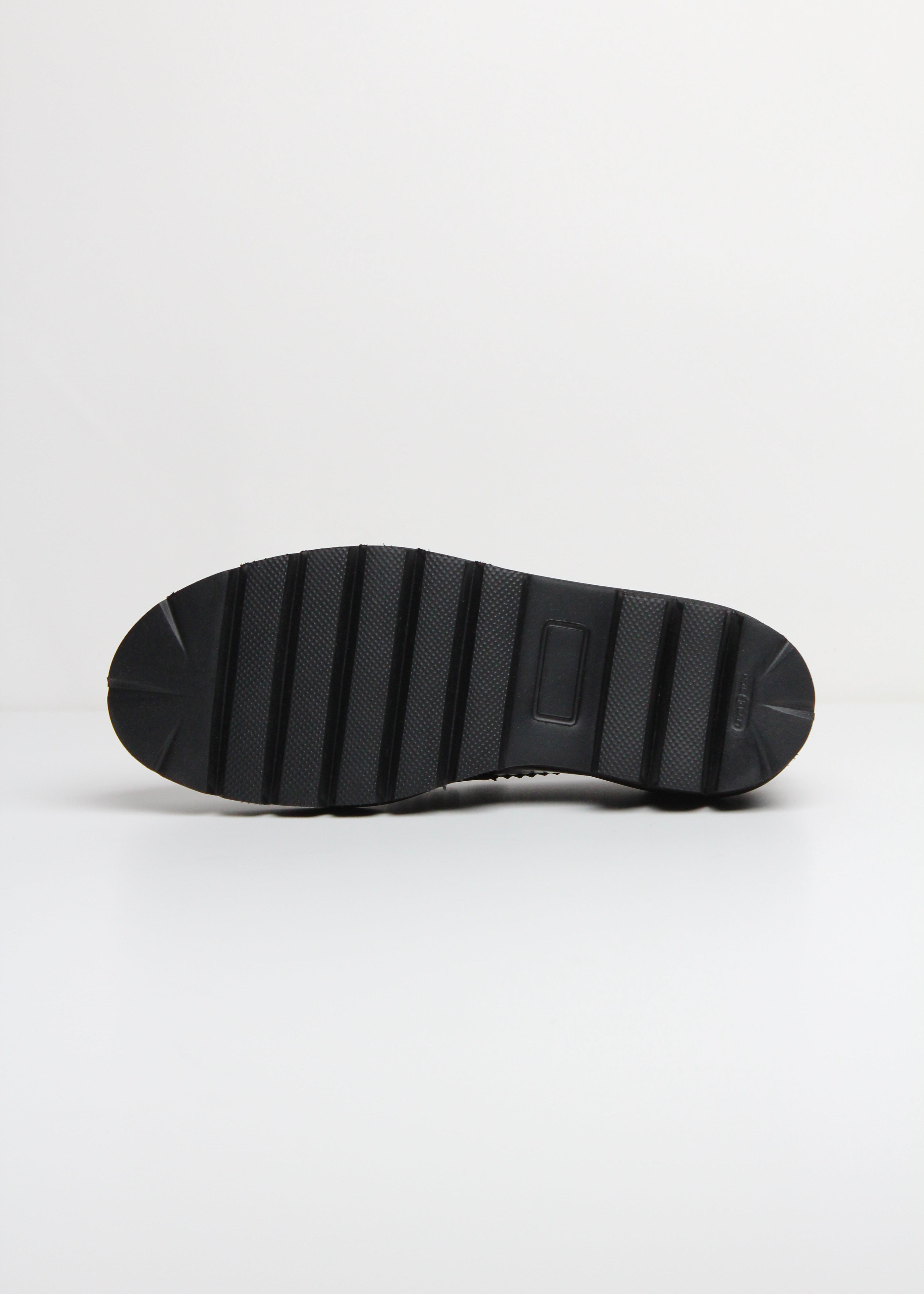 AI/SS25 1357 MOCASSINO IN PELLE SPAZZOLATA NERA