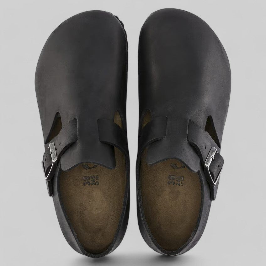 0166543 LONDON BLACK OILED LEATHER