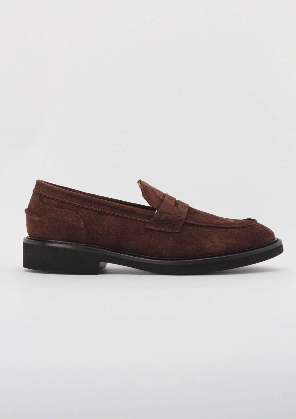 1747. Mocassino Penny Loafer Camoscio Testa di Moro - Anna F.