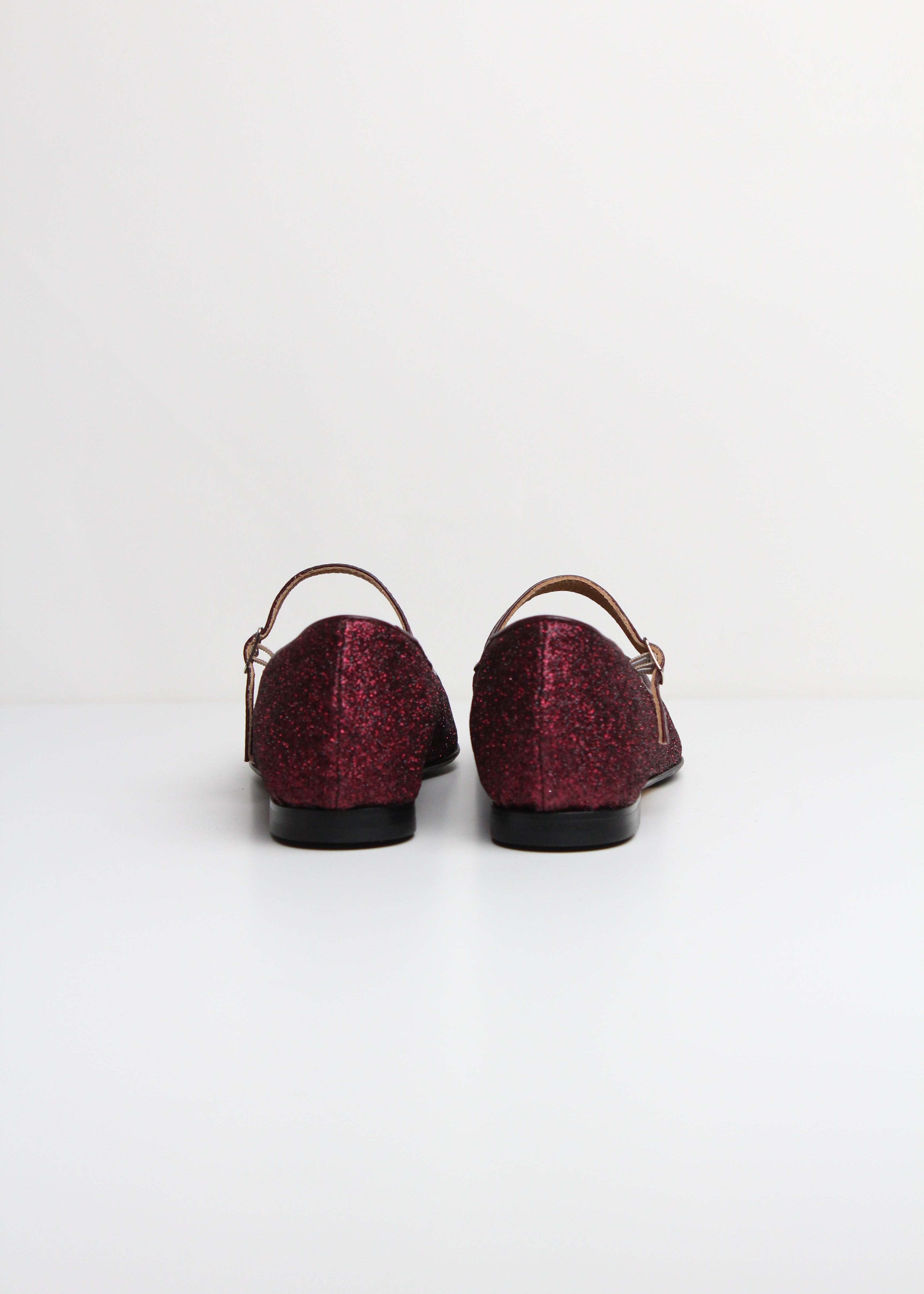 FW25 1823 MARY JANE IN GLITTER BORDEAUX