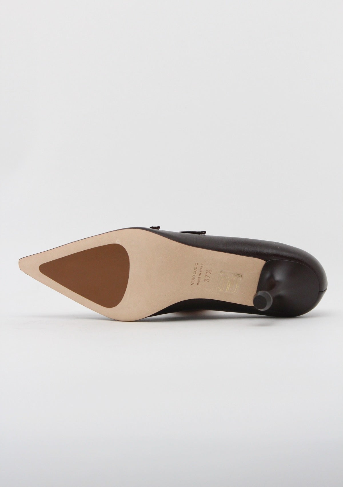 1967 Décolleté Mary Jane T-Strap in Nappa Testa di Moro - Anna F.