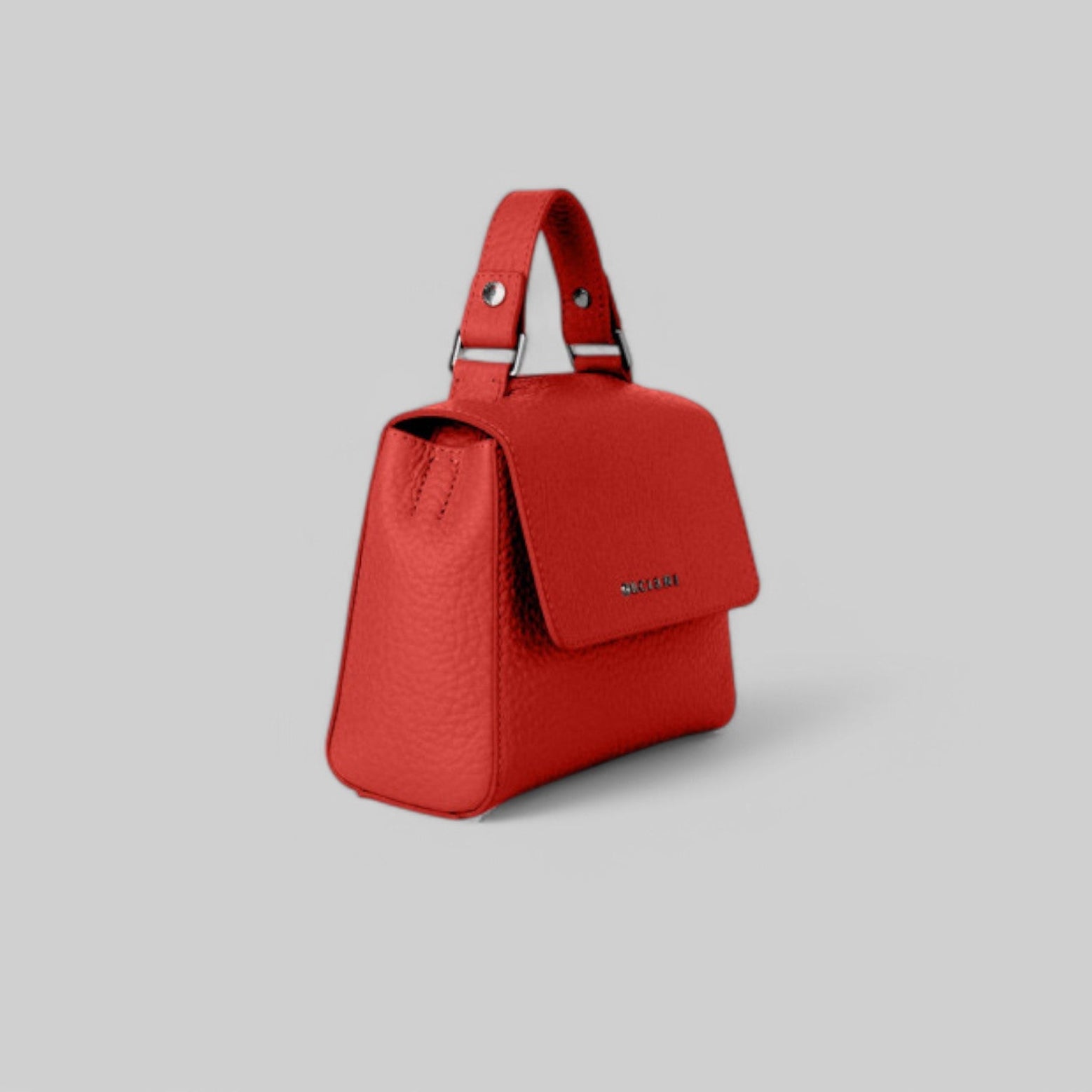 B02019-SOF BOORSA SVEVA SOFT MINI A MANO IN PELLE CON TRACOLLA COL. MALBORO