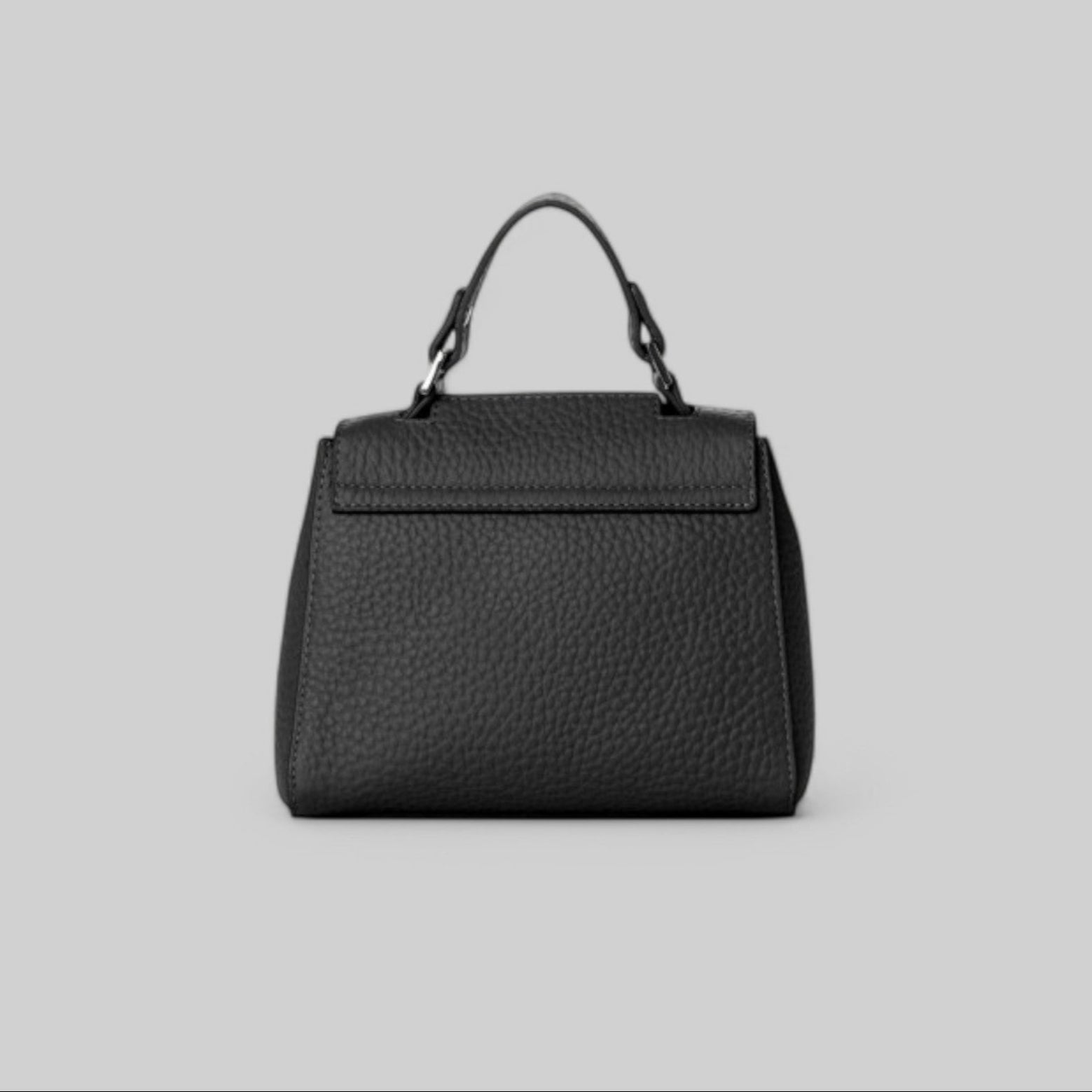 B02019-SOF BOORSA SVEVA SOFT MINI A MANO IN PELLE CON TRACOLLA COL. NERO