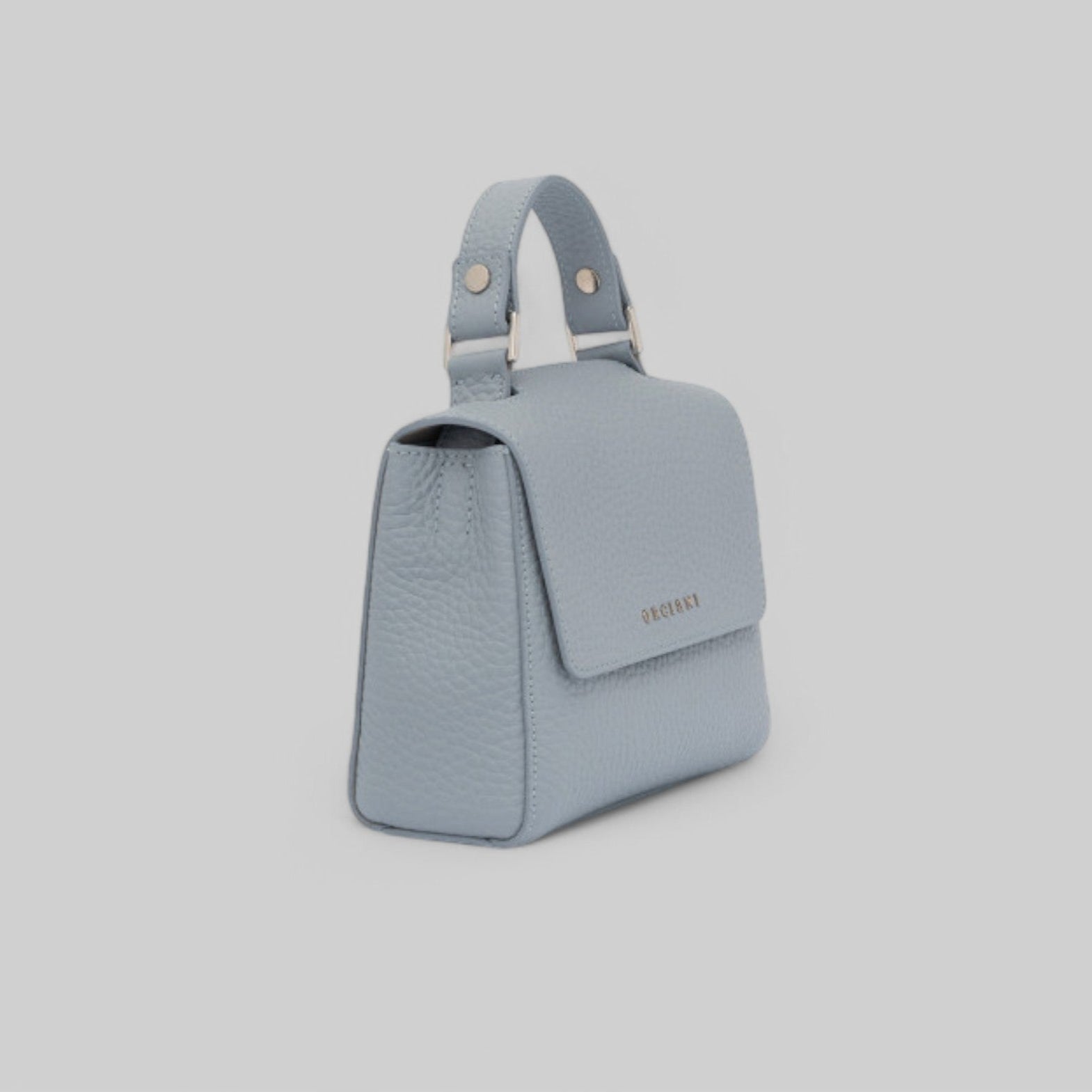 B02019-SOF BOORSA SVEVA SOFT MINI A MANO IN PELLE CON TRACOLLA COL. POLVERE