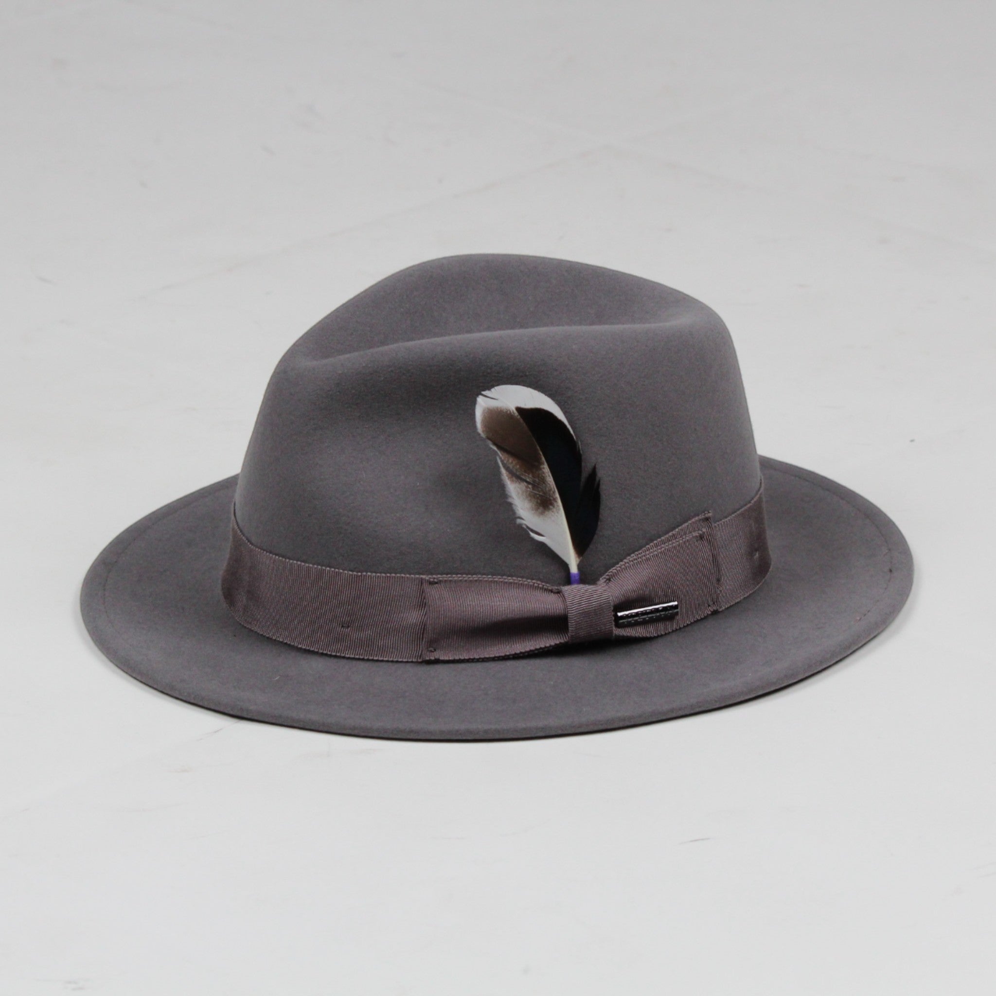 CAPPELLO FEDORA PIETRA 34 IN FELTRO DI LANA