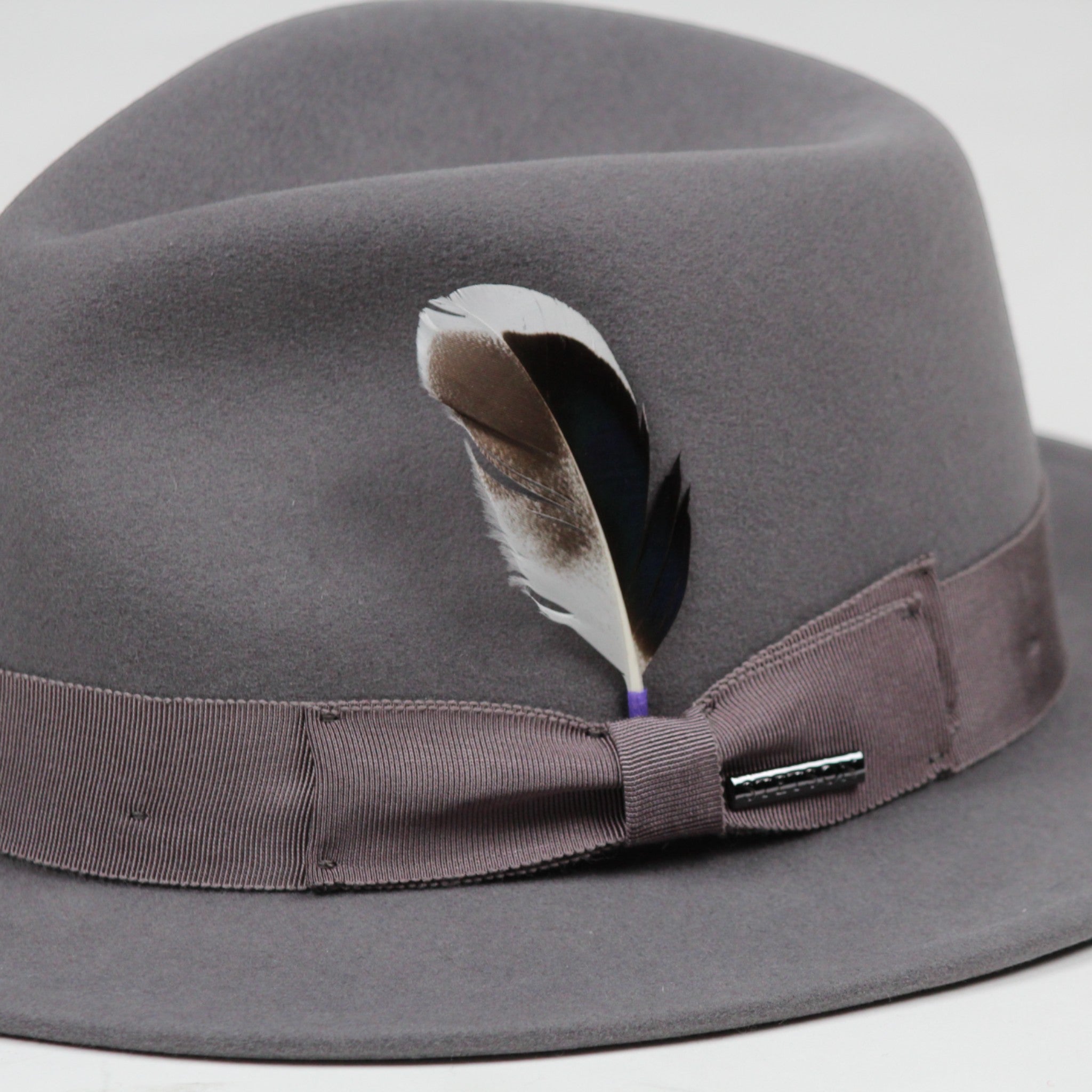 CAPPELLO FEDORA PIETRA 34 IN FELTRO DI LANA