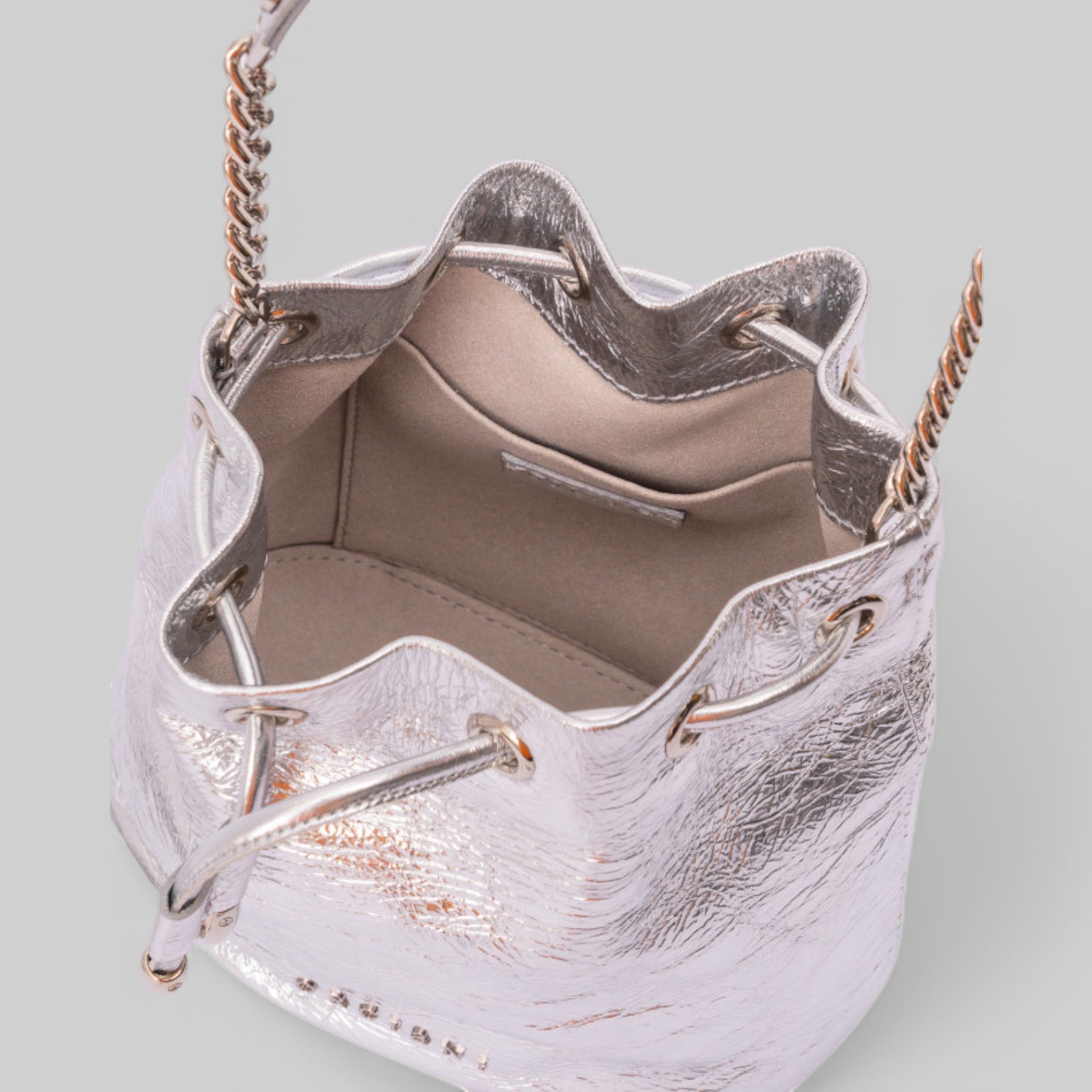 SD0186-MET BORSA NEST METAL COL.ARGENTO