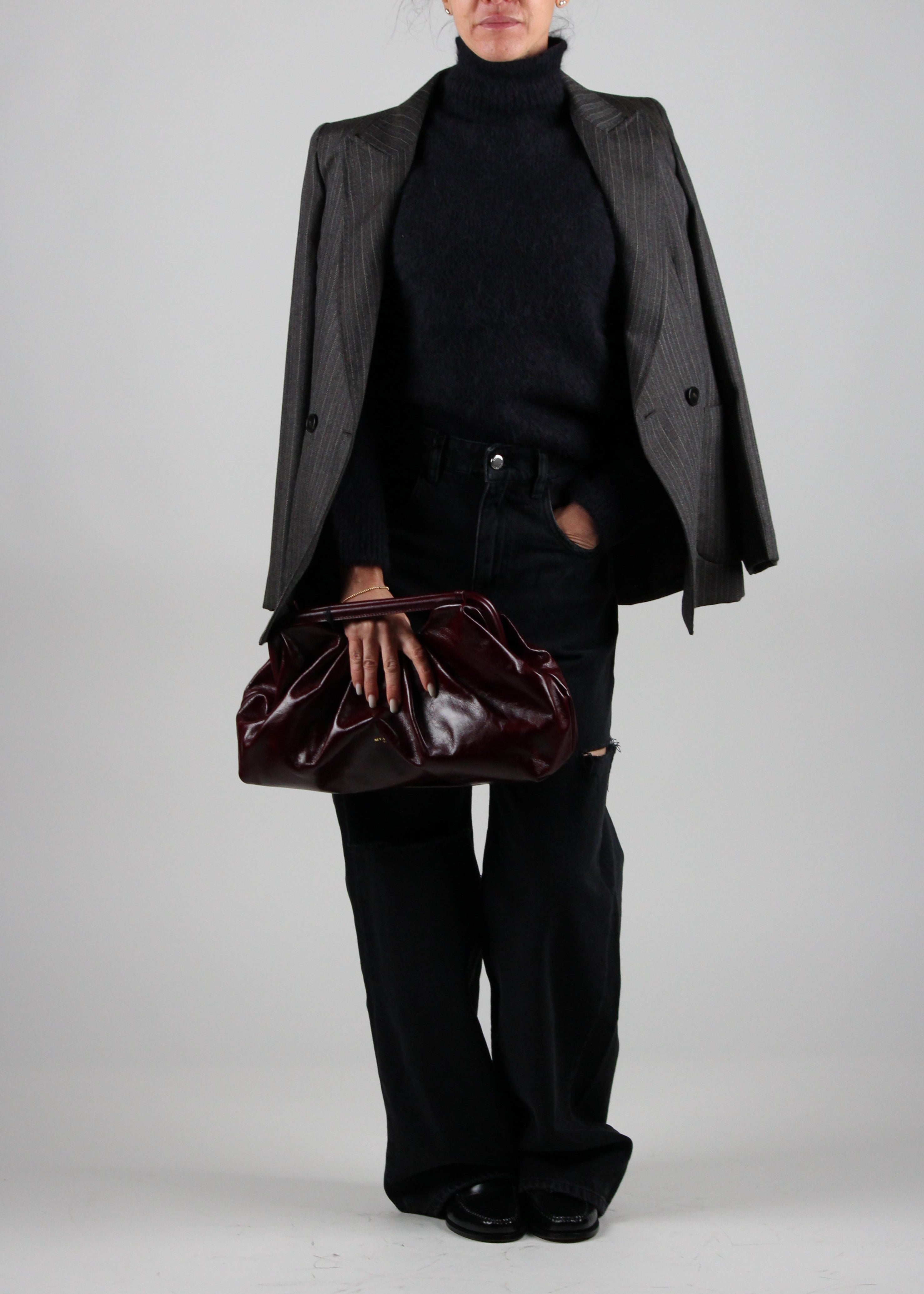 FW25-2523046172 ANDREIS BLAZER DOPPIOPETTO IN PURA LANA MARRONE VAR.005