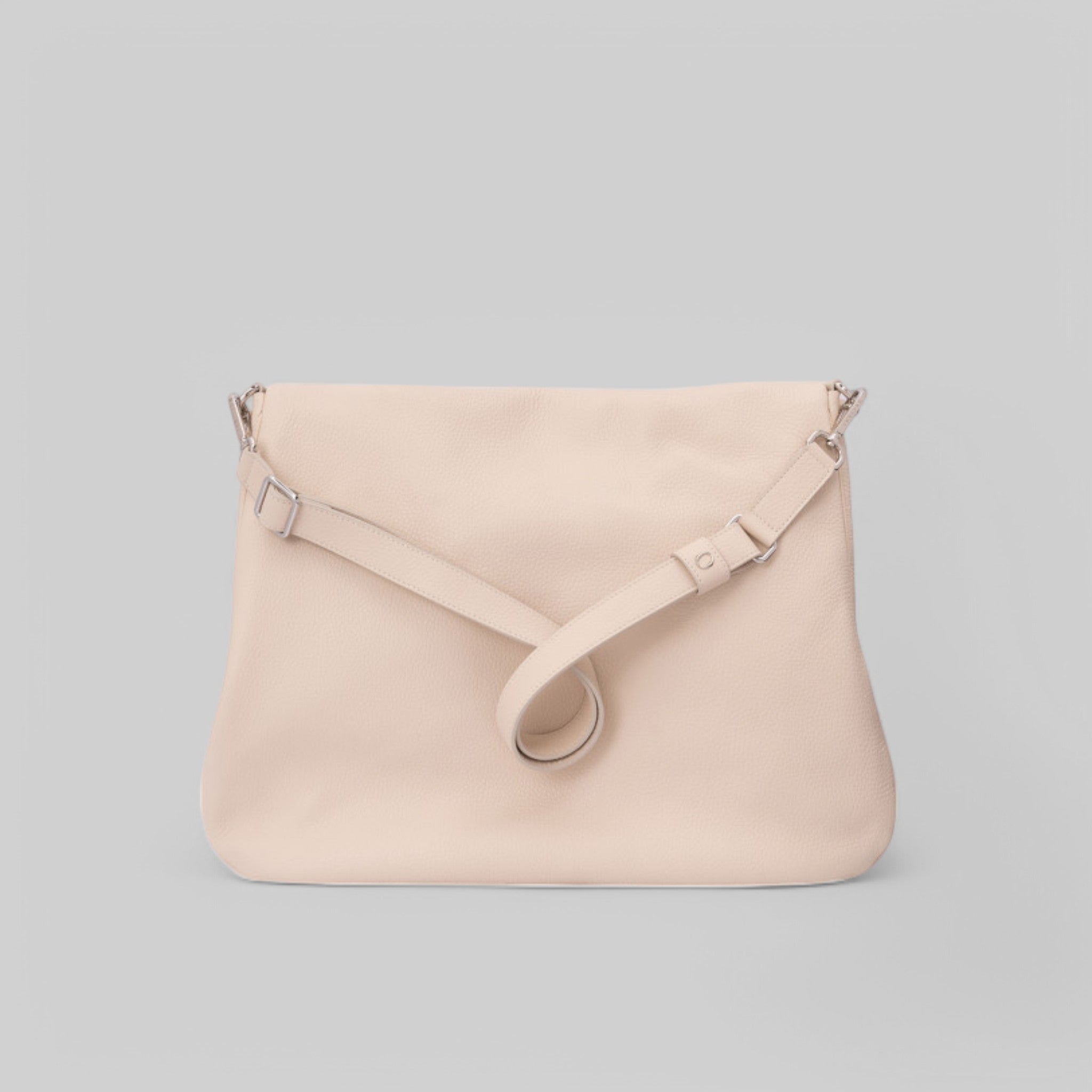 B02190-SCB BORSA IN PELLE SCOOBY COL.ACQUA BIANCA