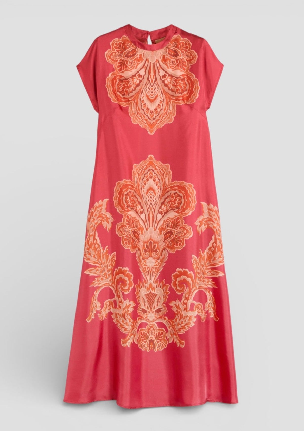 SS26-265MMODR007_265MO02 VESTITO JAVIER IN TWILL CON STAMPA PIAZZATA - LOBSTER