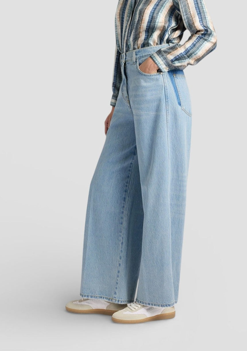SS26-265MMOPA010_265MO17C PANTALONI MANUEL IN DENIM LAVAGGIO CHIARO 12OZ - BLU JEANS