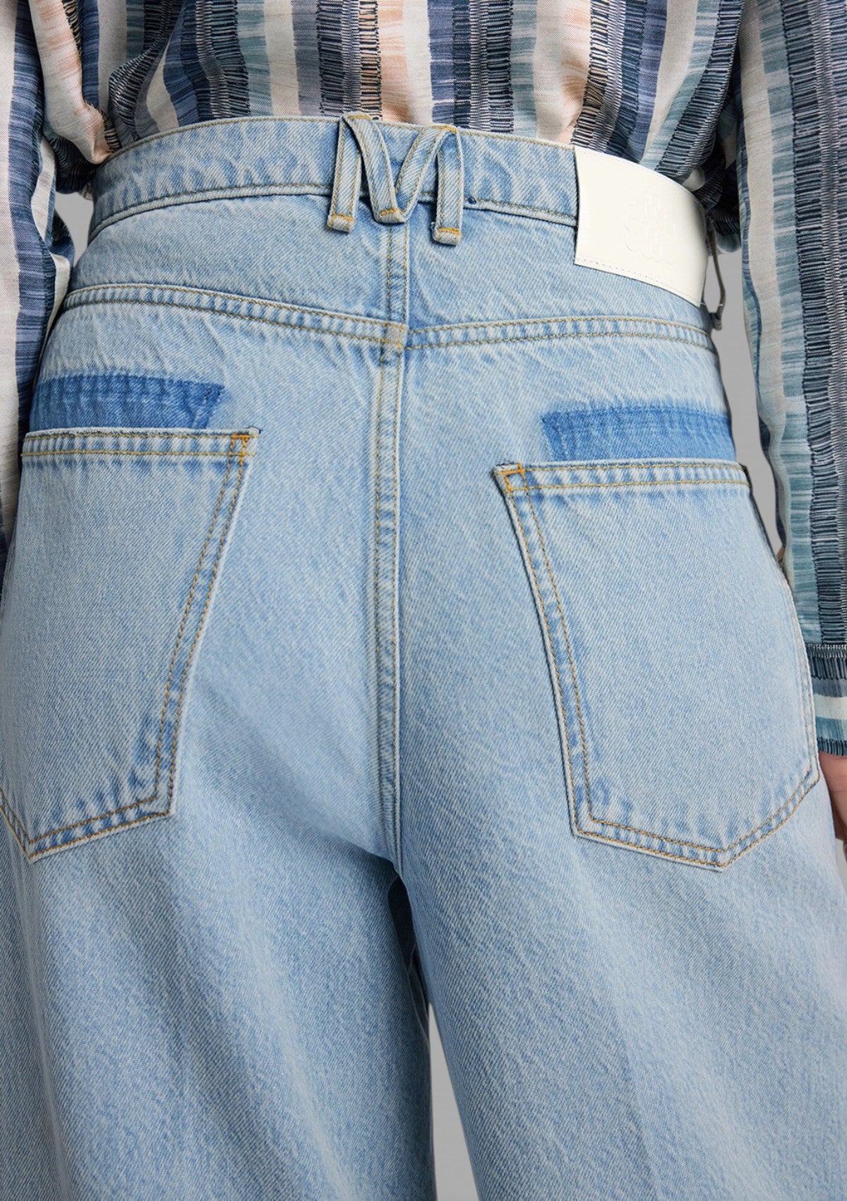 SS26-265MMOPA010_265MO17C PANTALONI MANUEL IN DENIM LAVAGGIO CHIARO 12OZ - BLU JEANS