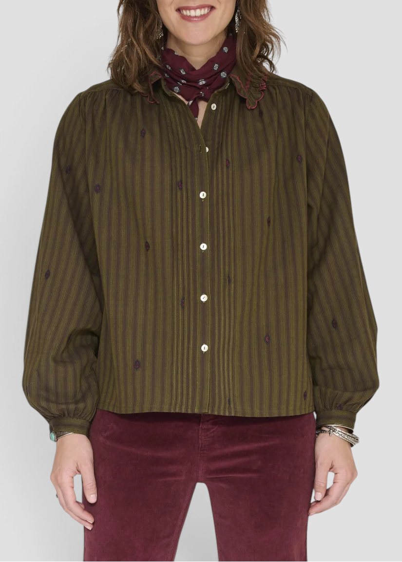 CORNELY CAMICIA DONNA KAKI