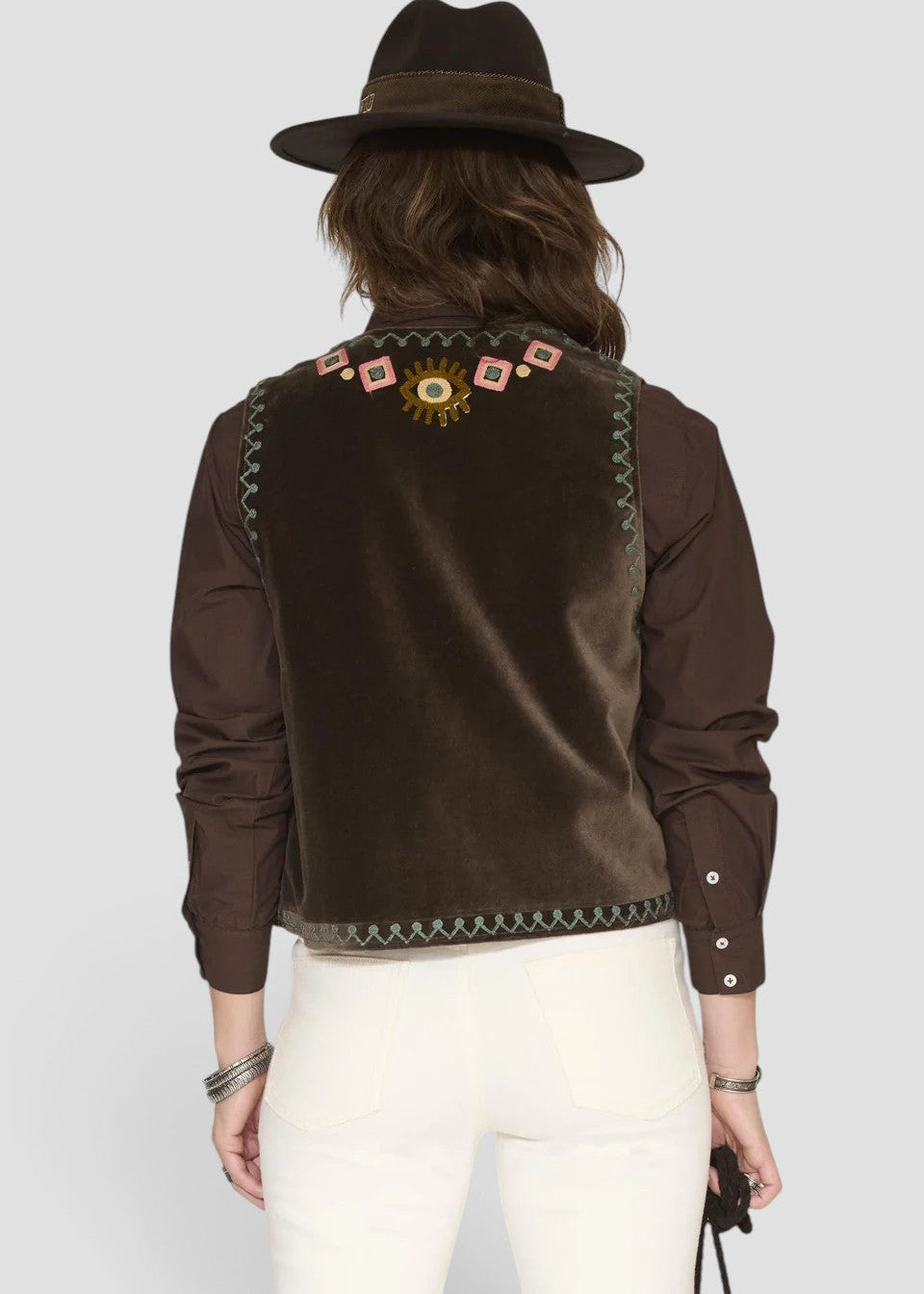 GABIN GILET DONNA BROWN