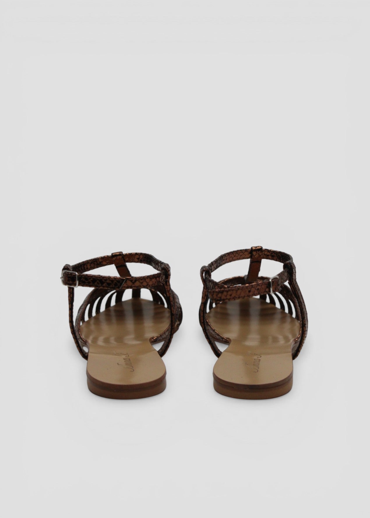 SS26-512. SANDALO RAGNETTO IN WHIPS BRONZO