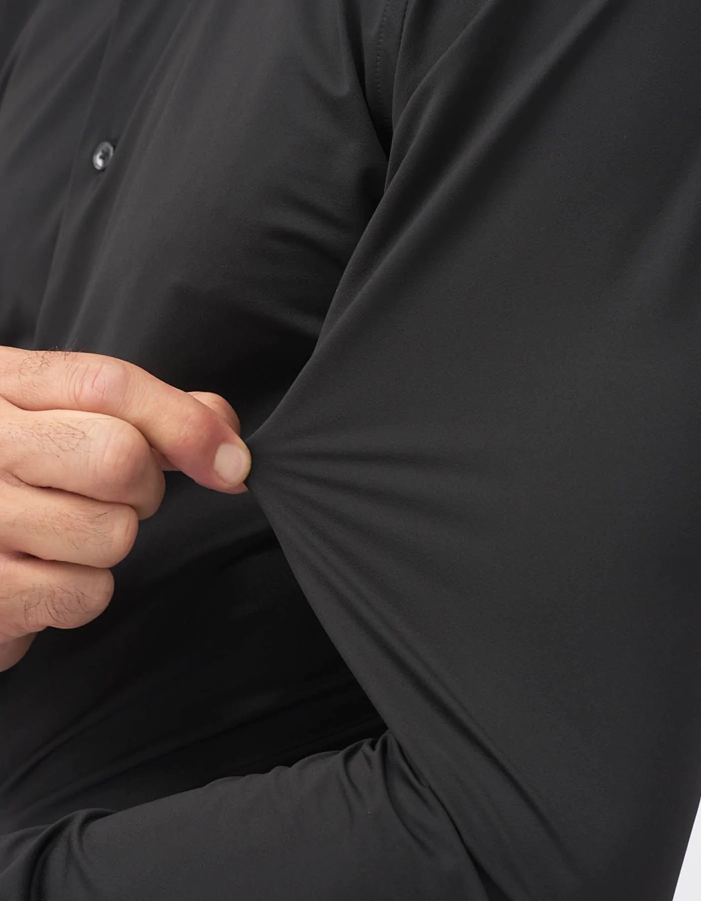 FW25-ACT558ML CAMICIA IN JRS UOMO. COLORE 004 NERO
