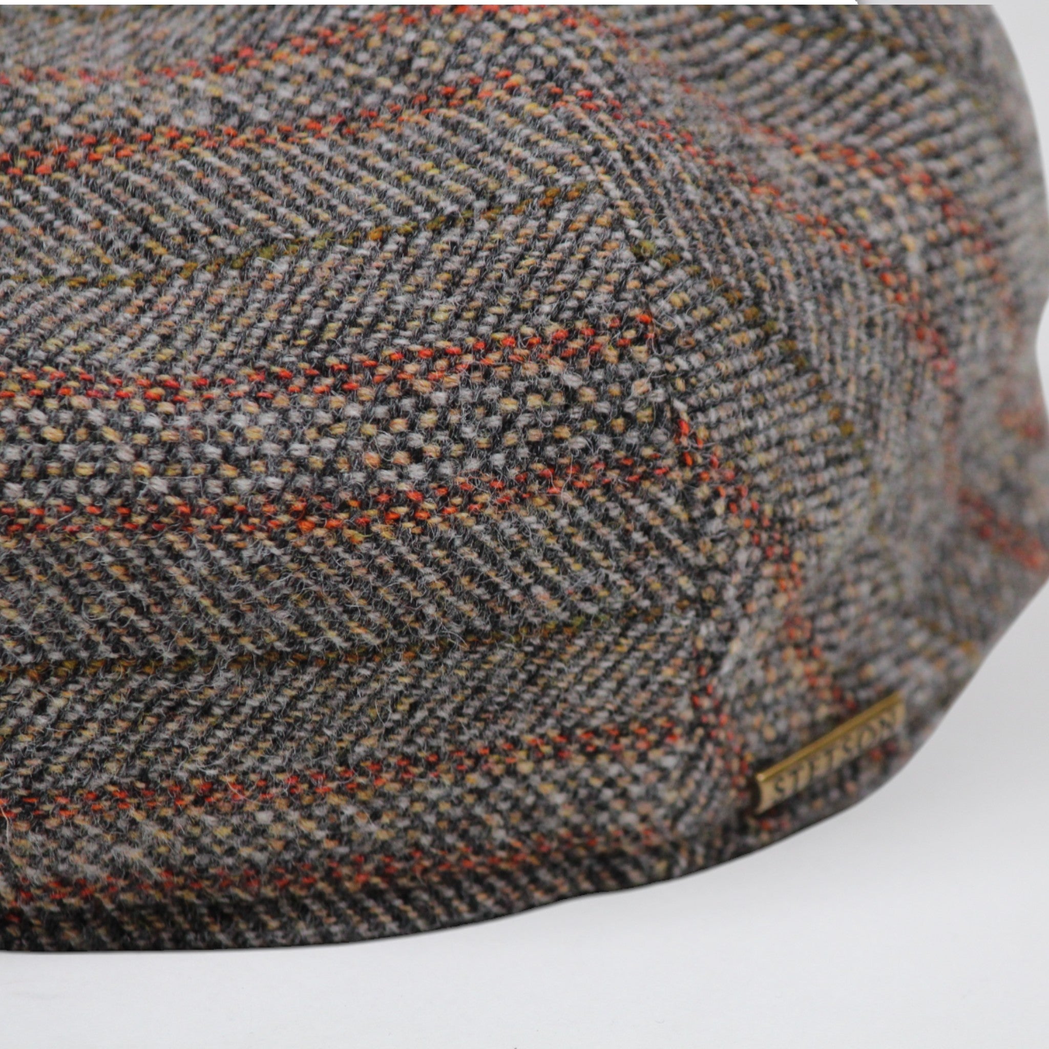 COPPOLA A SPINA DI PESCE GRIGIA 637 IN PURA LANA VERGINE