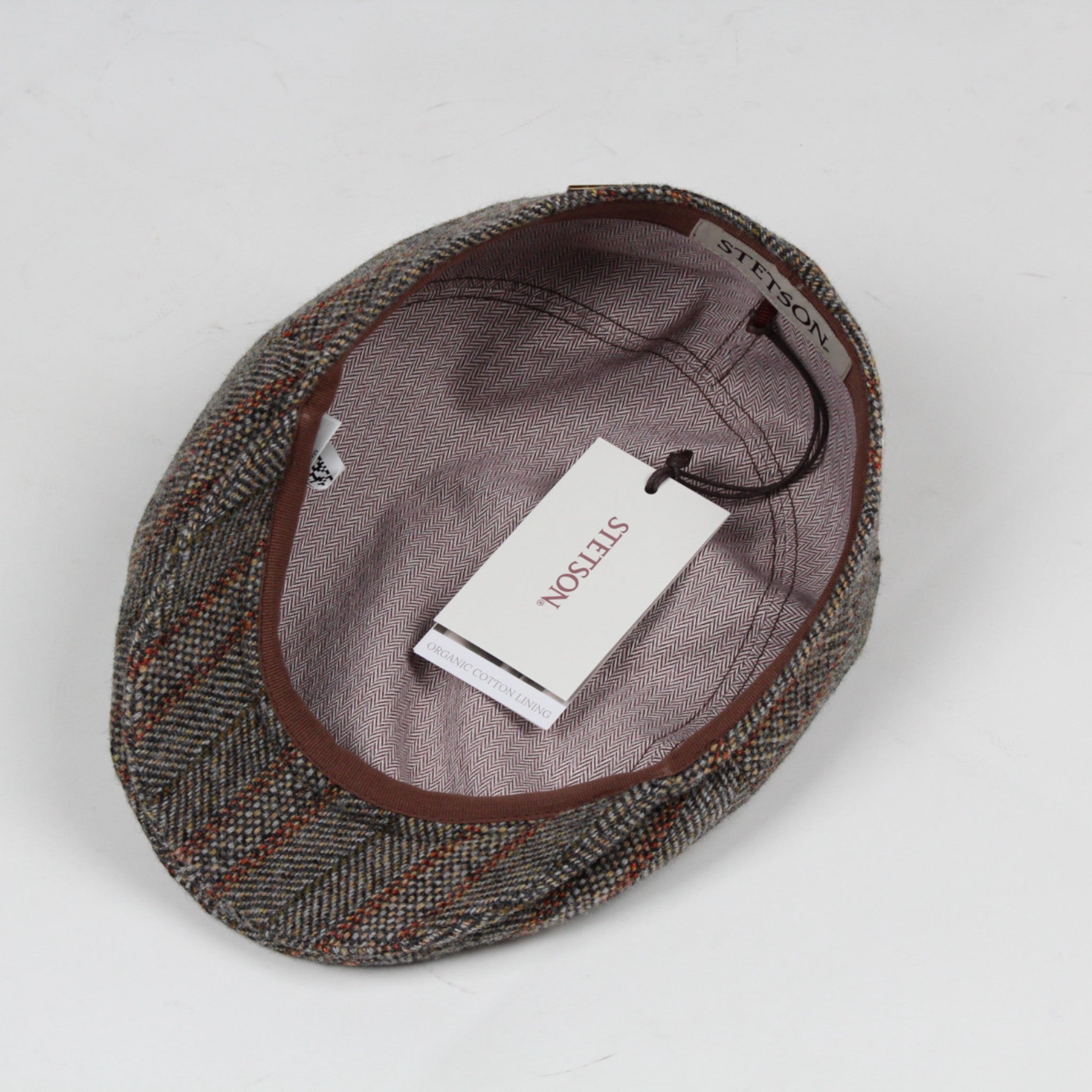 COPPOLA A SPINA DI PESCE GRIGIA 637 IN PURA LANA VERGINE