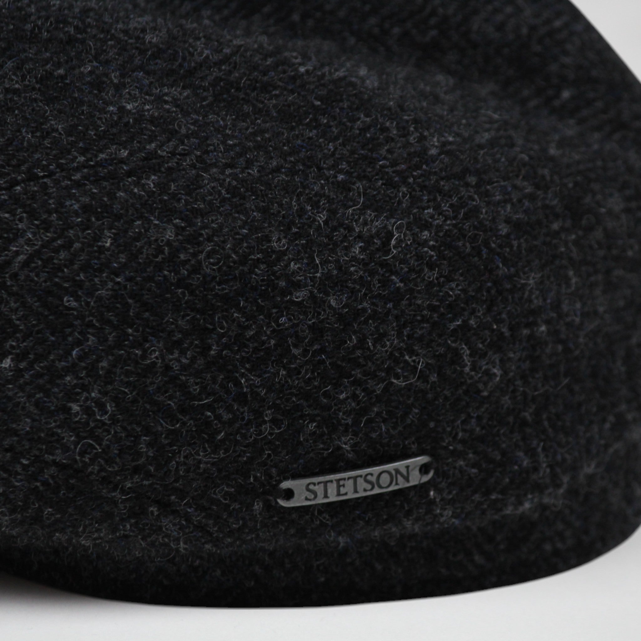 COPPOLA DRIVER CAP DARK GREY 311 WOOL HERRINGBONE