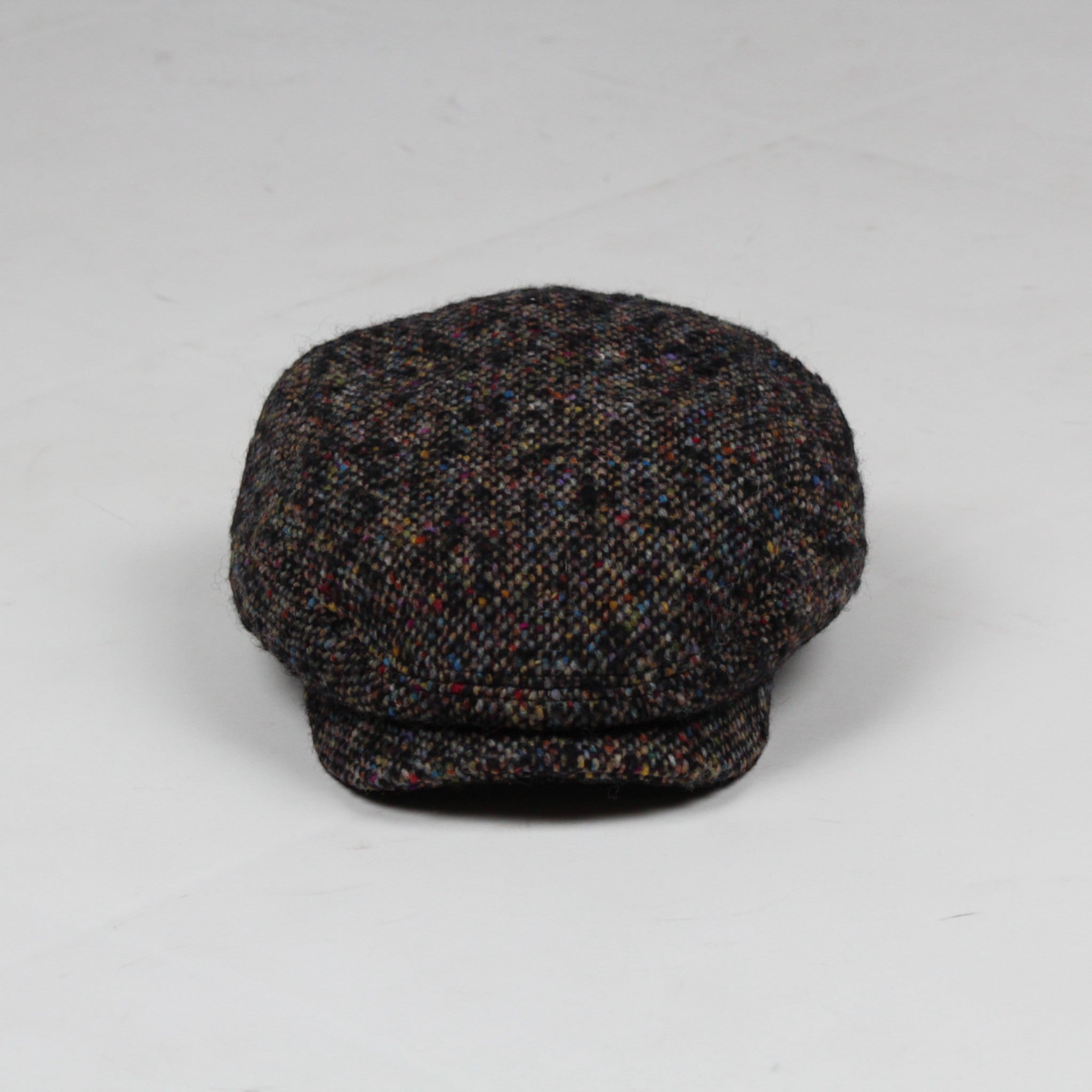 COPPOLA DRIVER CAP BLACK 419 WOOL DONEGAL