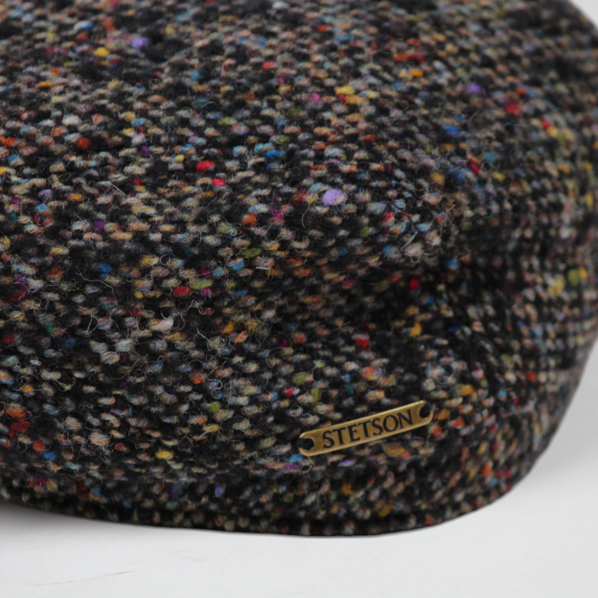 COPPOLA DRIVER CAP BLACK 419 WOOL DONEGAL
