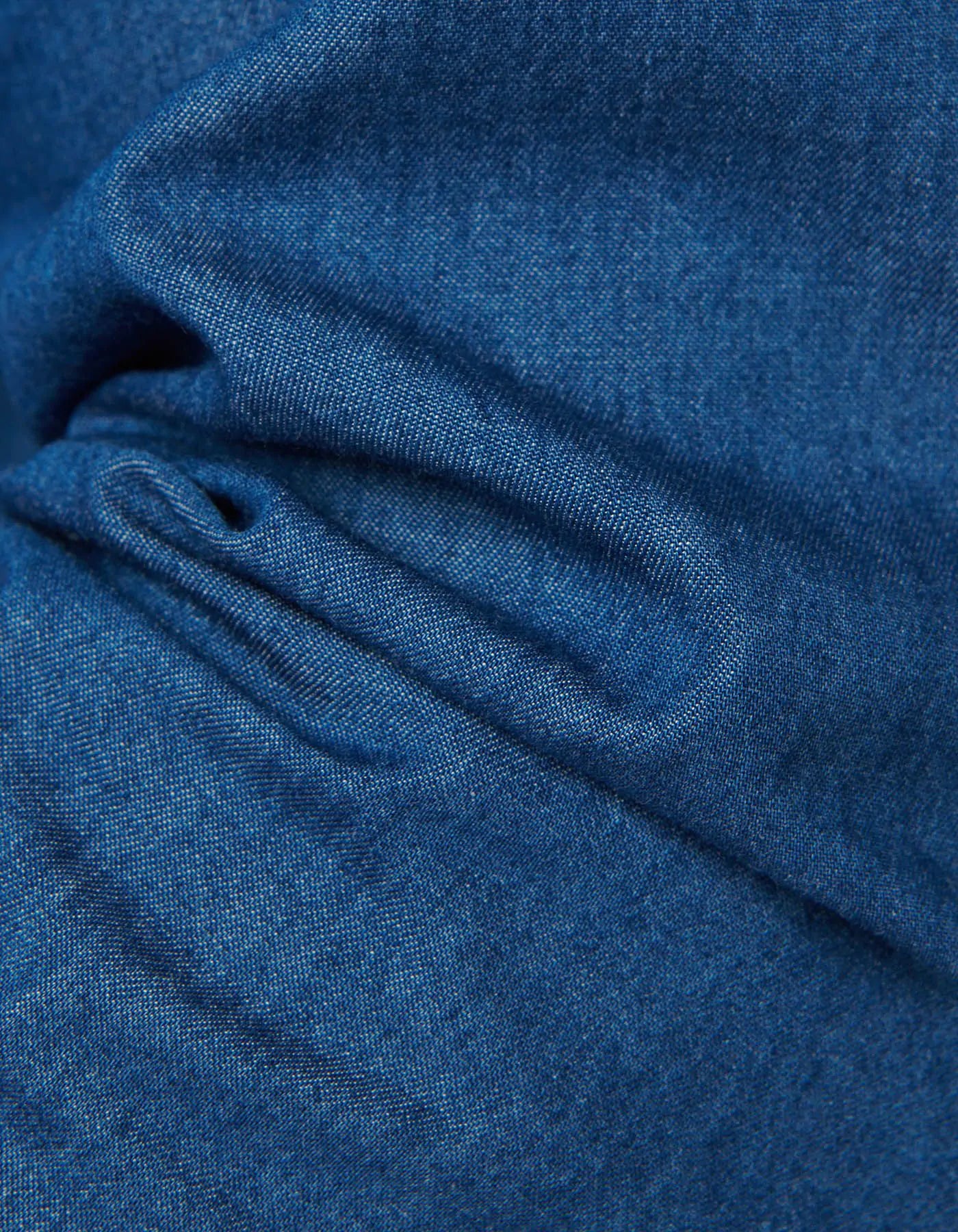 742ML CAMICIA COLLO FRANCESE TINTA UNITA TELA BLUE JEANS