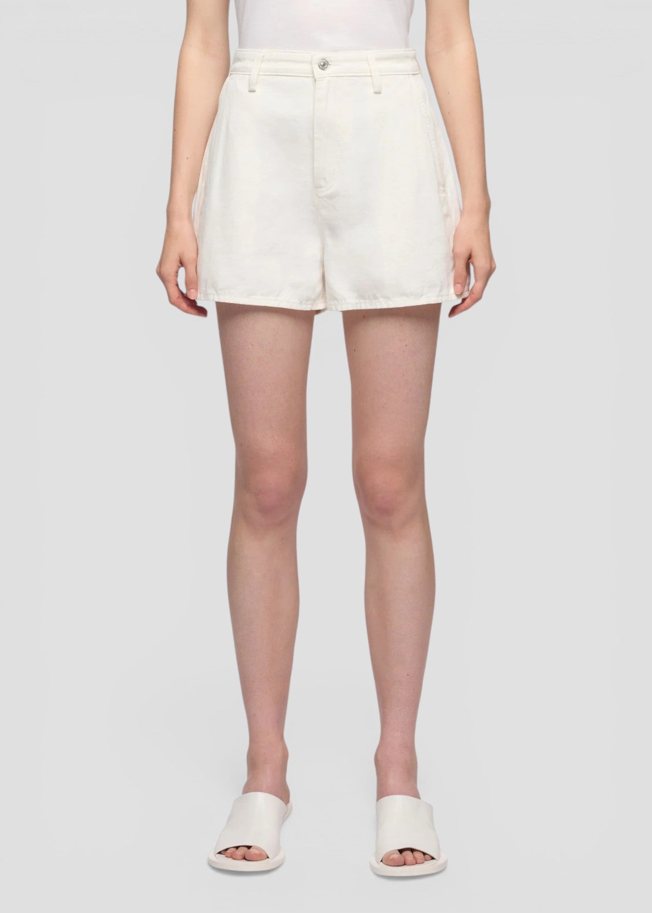 SS26-7U7F0X10-U7LNI JEANS TROUSER SHORTS COLORE BIANCO