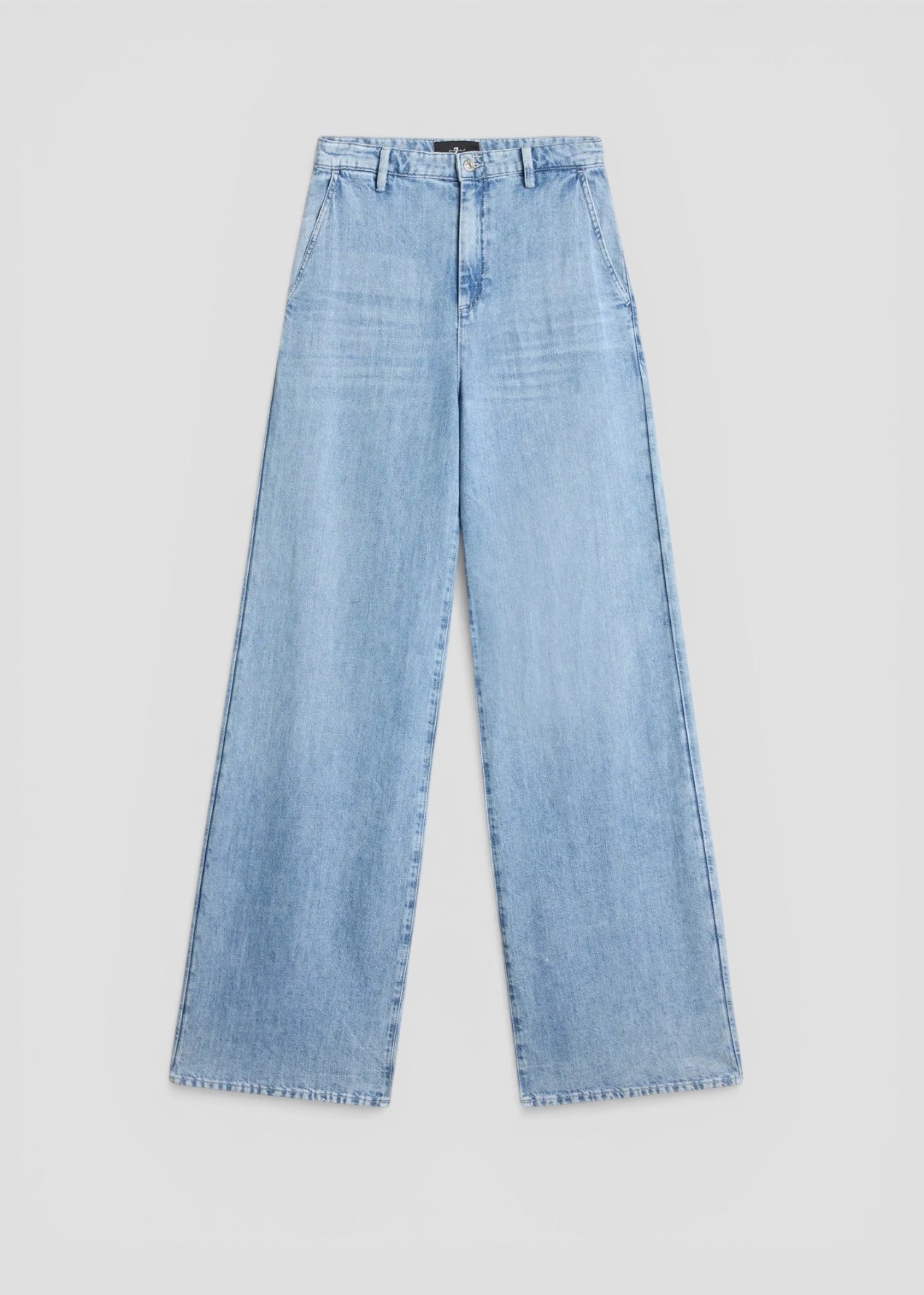 SS26-7U7G0U03-U7IRI JEANS WIDE TROUSER IRIS COLORE DENIM