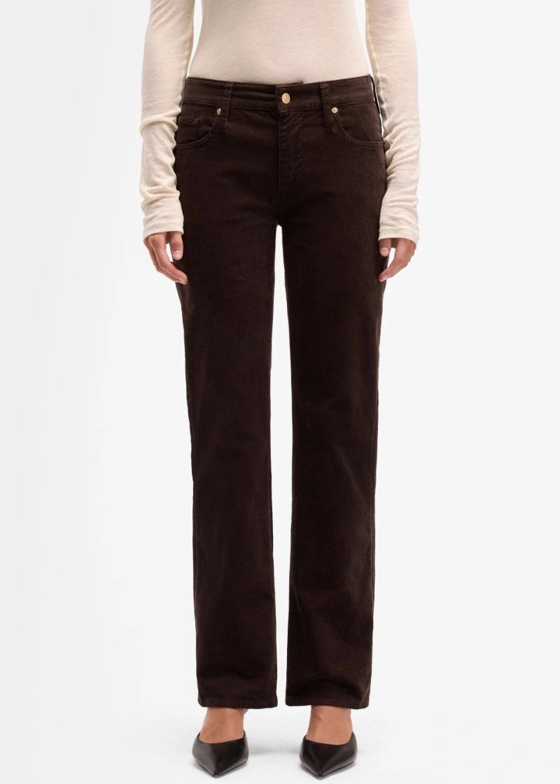 FW25-7UC90V64 JEANS CALIE STRAIGHT CORDUROY COFFEE