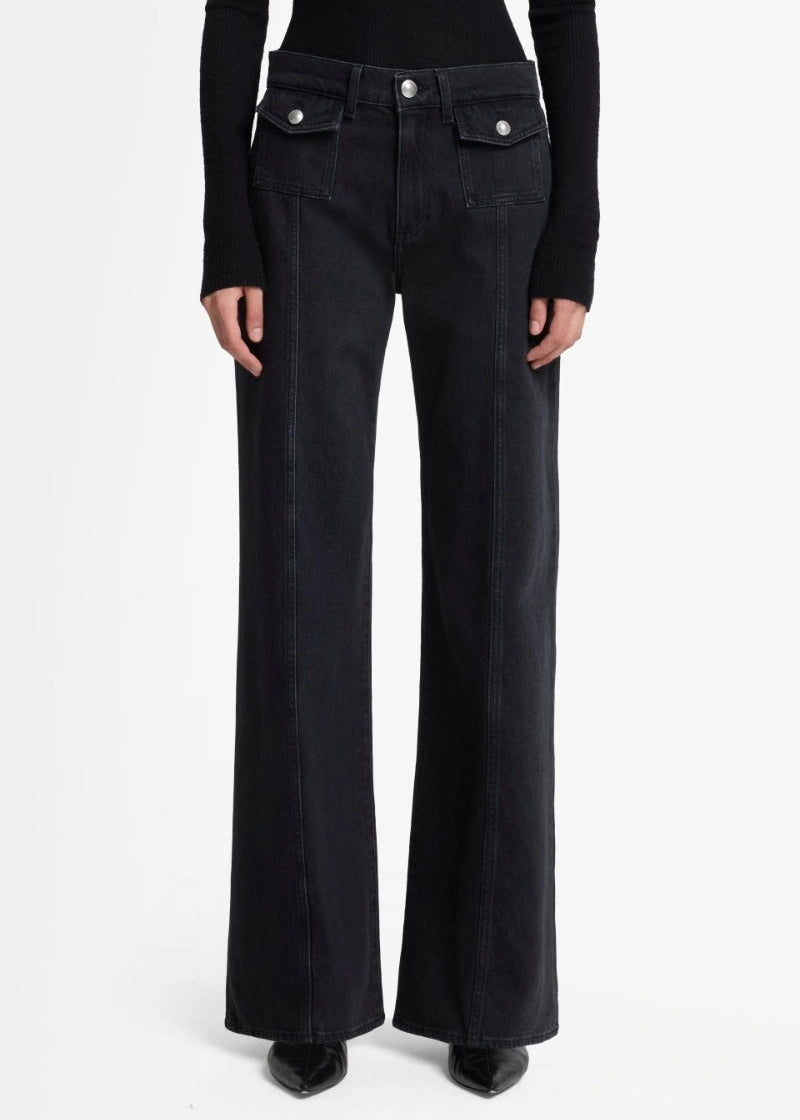 FW25-7UG20C31 JEANS LOTTA THUNDER STRORM WITH PATCH POCKETS E SEAMING