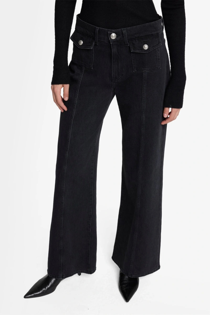 FW25-7UG20C31 JEANS LOTTA THUNDER STRORM WITH PATCH POCKETS E SEAMING