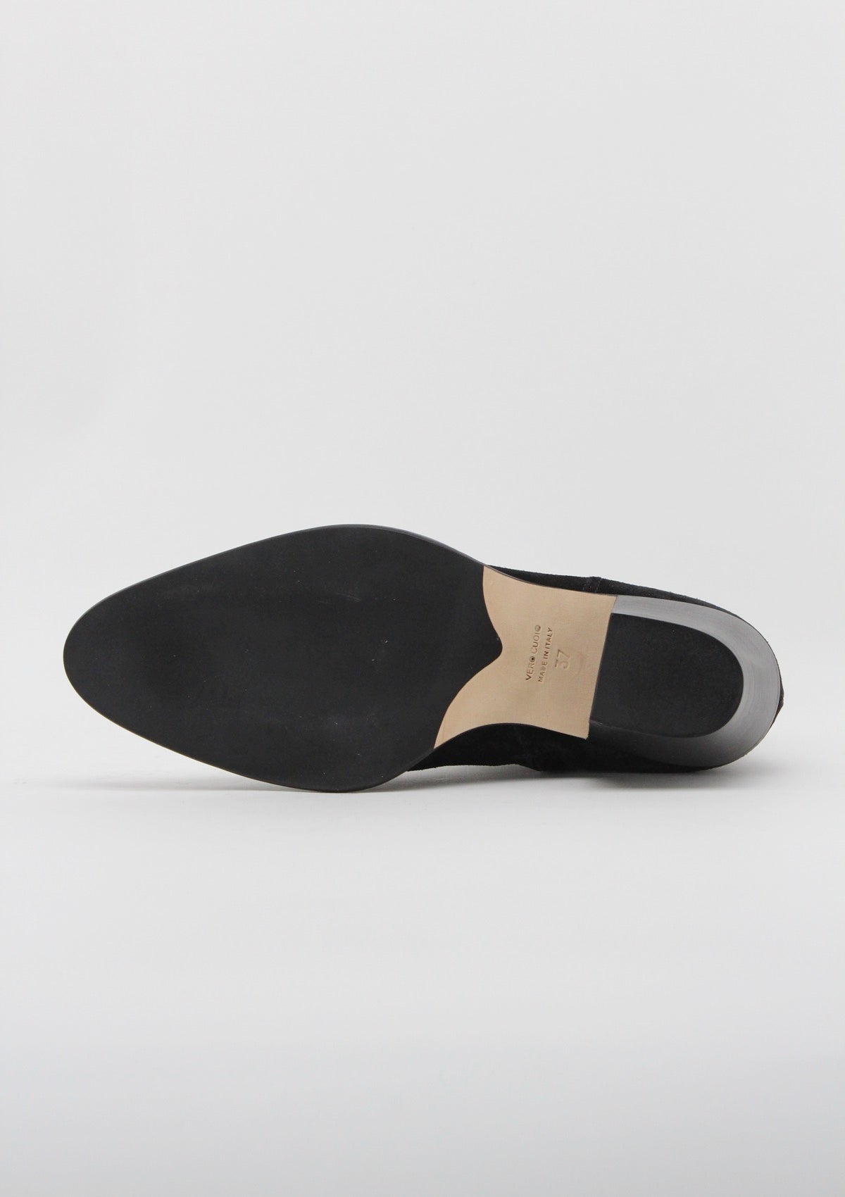 9476 Stivaletto Texano in Camoscio Nero - Anna F.