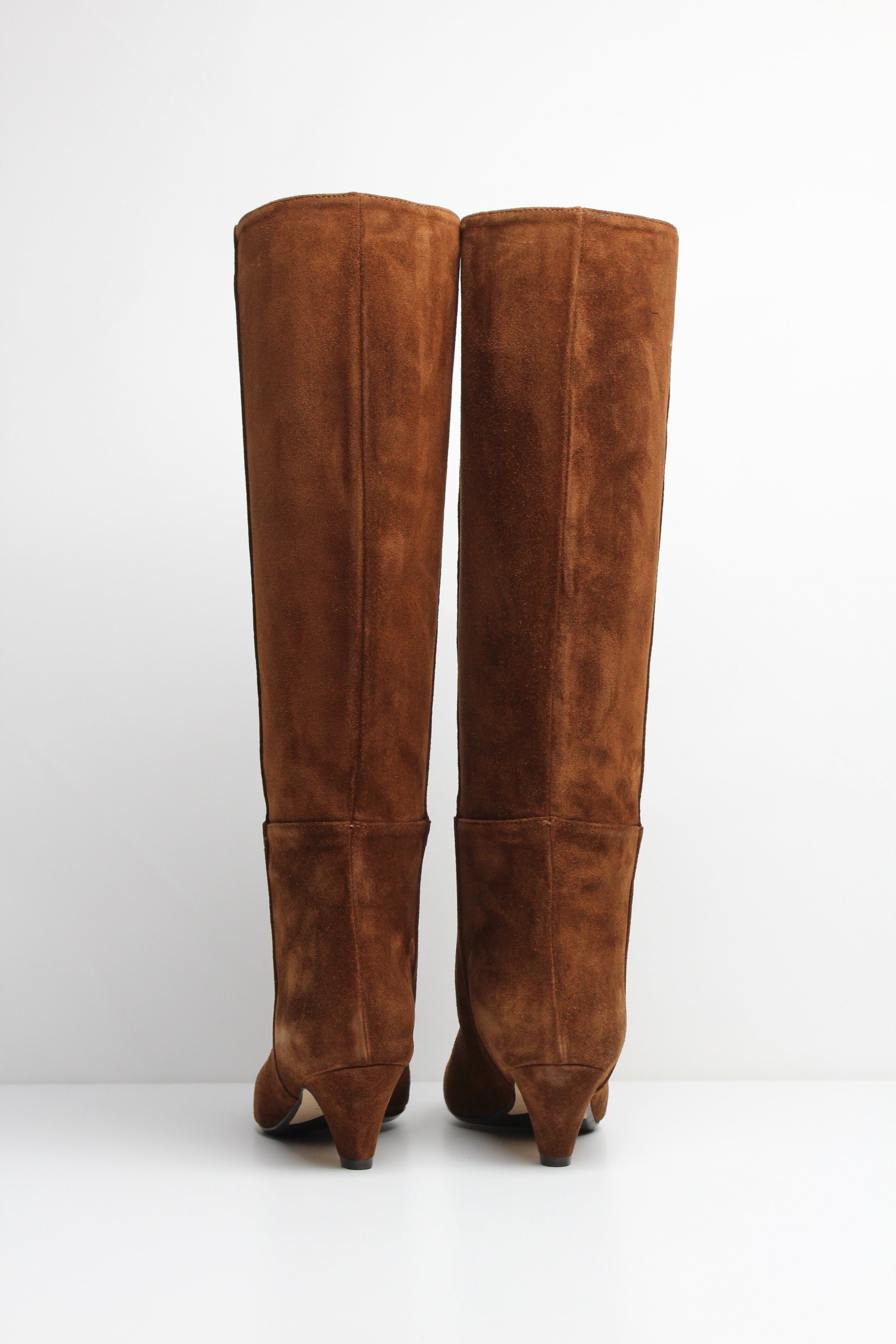 FW25 9828 STIVALE IN MORBIDO VELOUR COLOR BRUCIATO