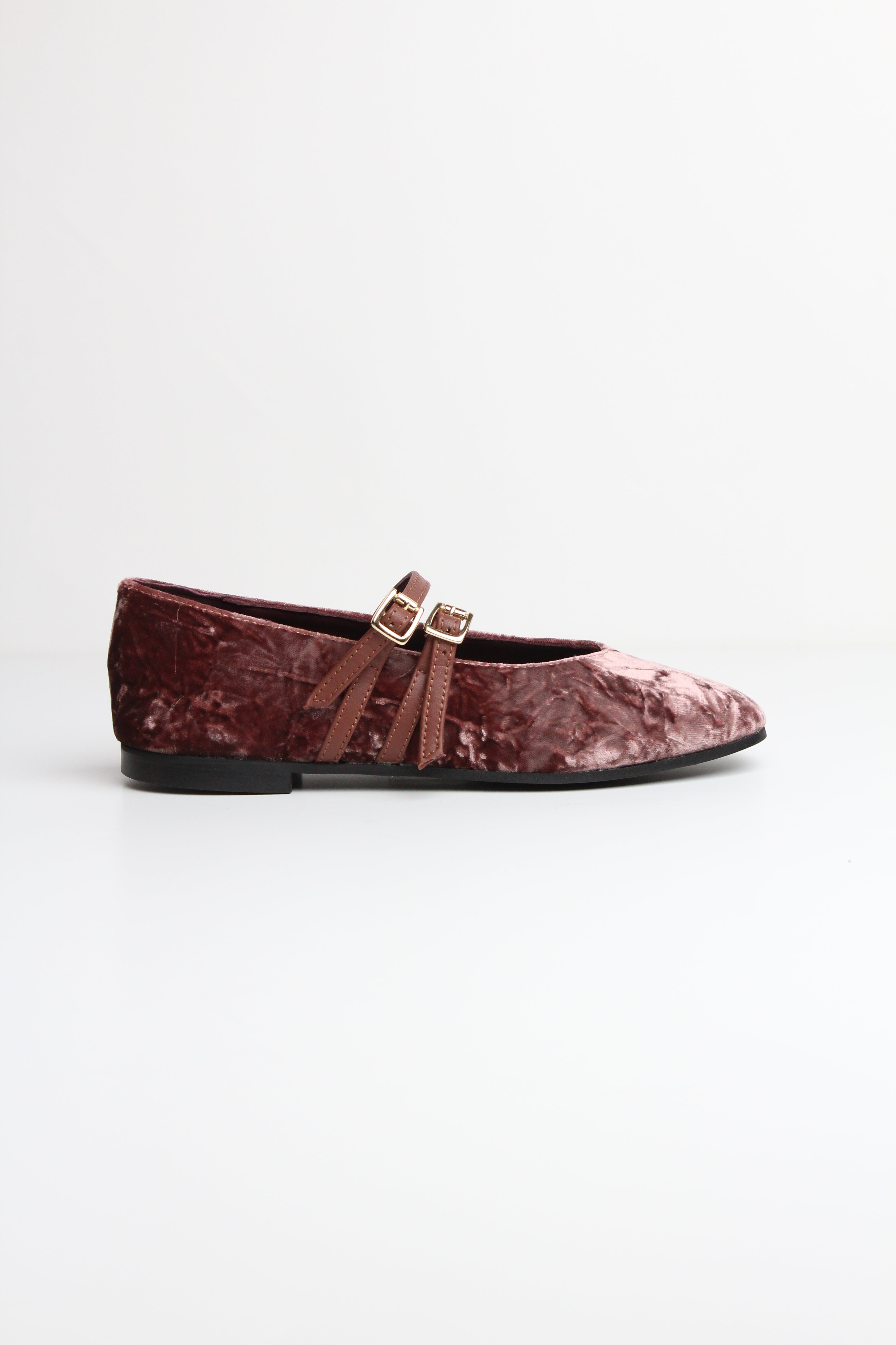FW25-991 BALLERINA IN CAMOSCIO ONION CON DOPPIO CINTURINO – VERSILIA | MADE IN ITALY