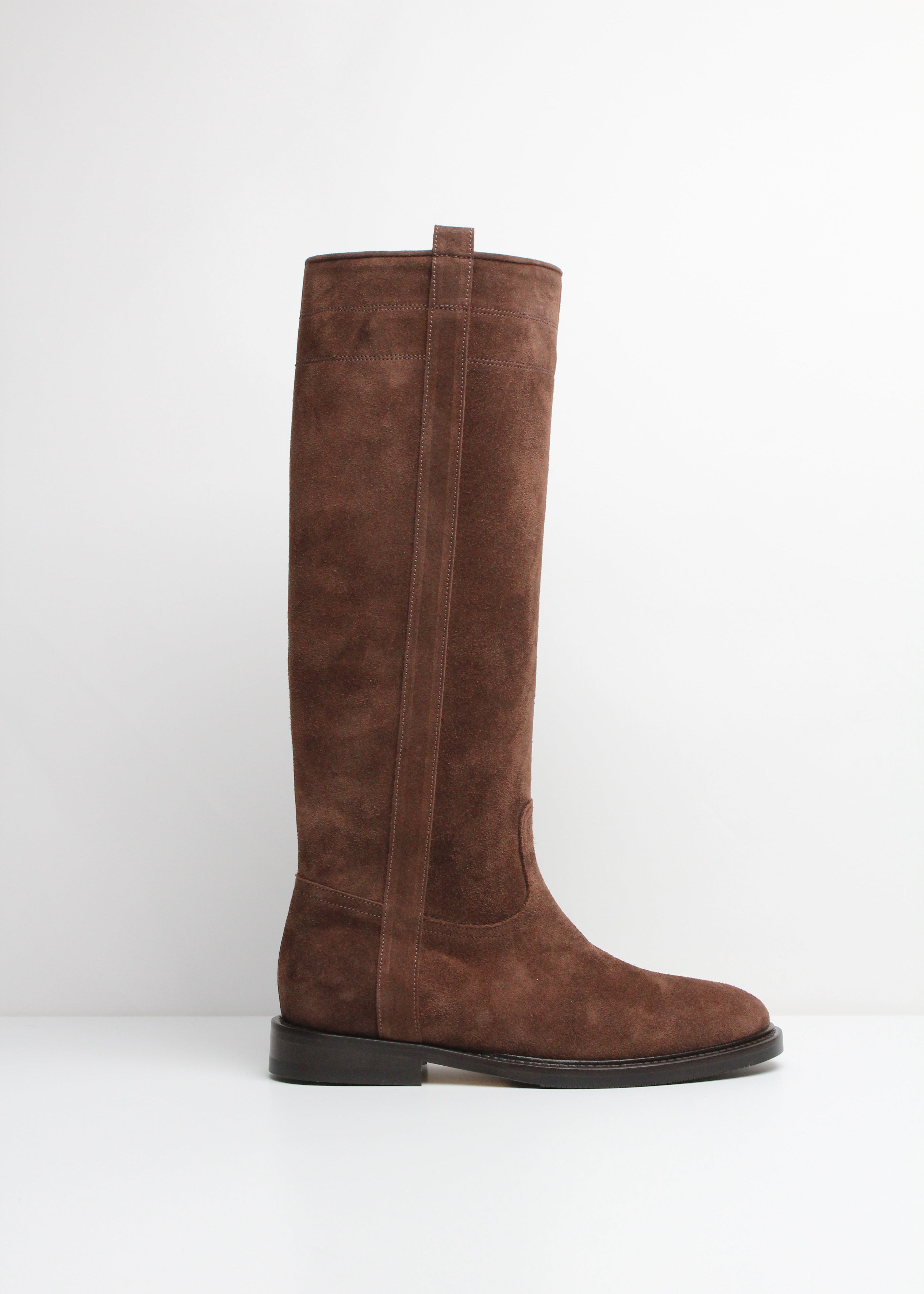 FWS25 9958 STIVALE IN CAMOSCIO COLOR CAFFÈ