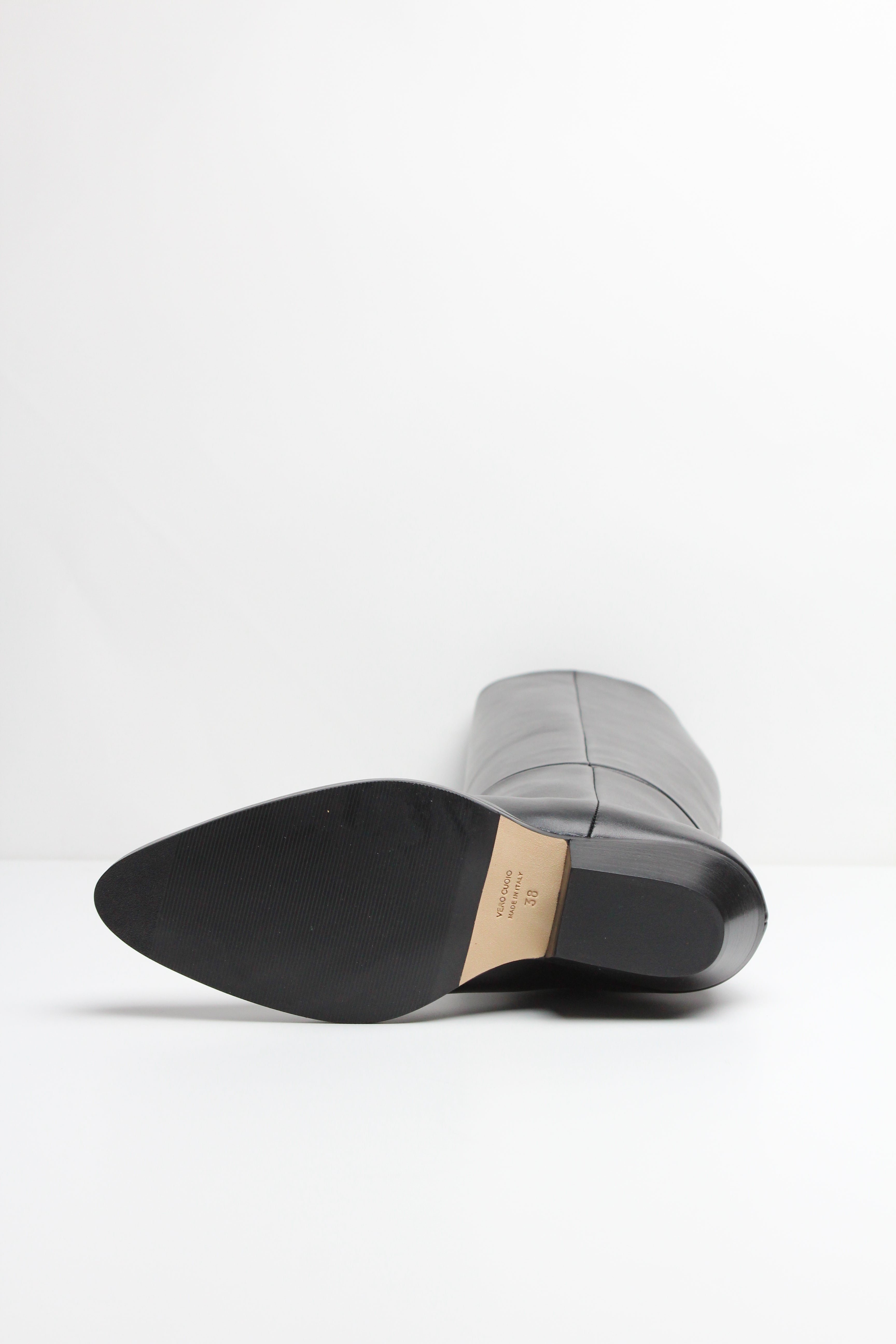 FW25 9981 STIVALE TEXSANO IN PELLE NERO