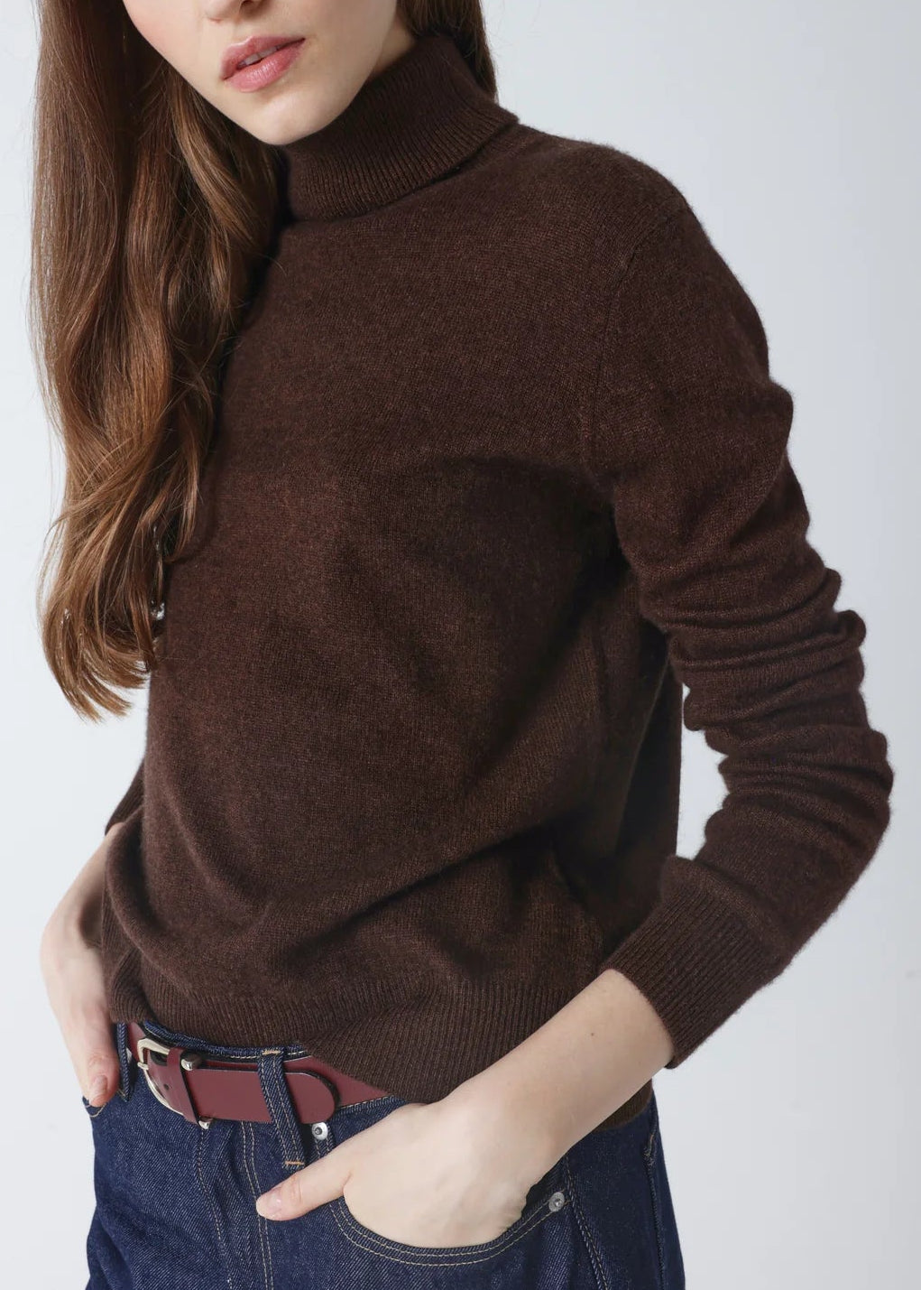 FW25-ACF202037C THEMYS MAGLIONE DOLCEVITA IN 100% CASHMERE DA DONNA COLORE T.MORO