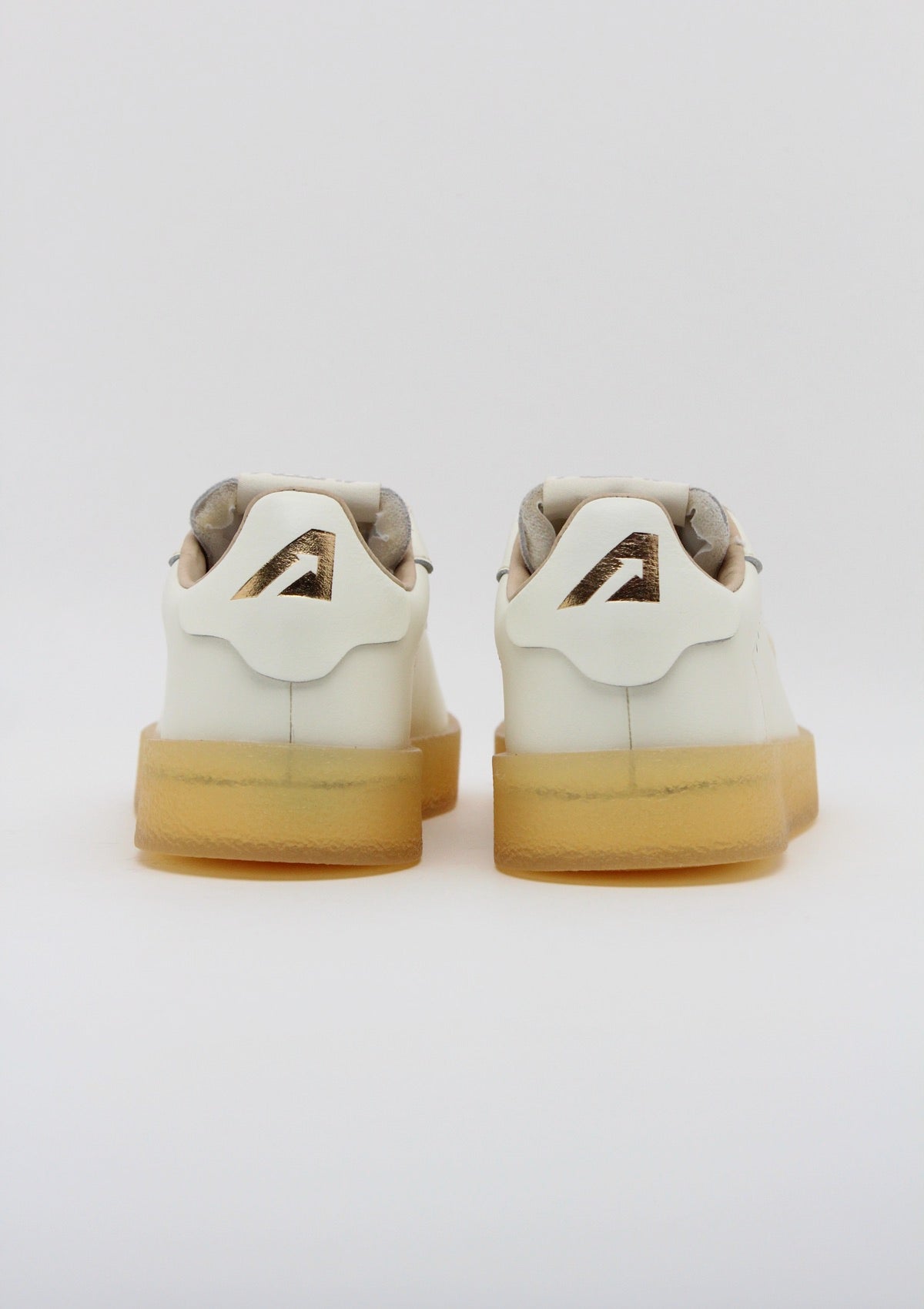 ADLM-FD01 SNEAKERS UOMO AUTRY DALLAS LOW - CREMA / GRIGIO CHIARO / SUOLA GOMMA MIELE